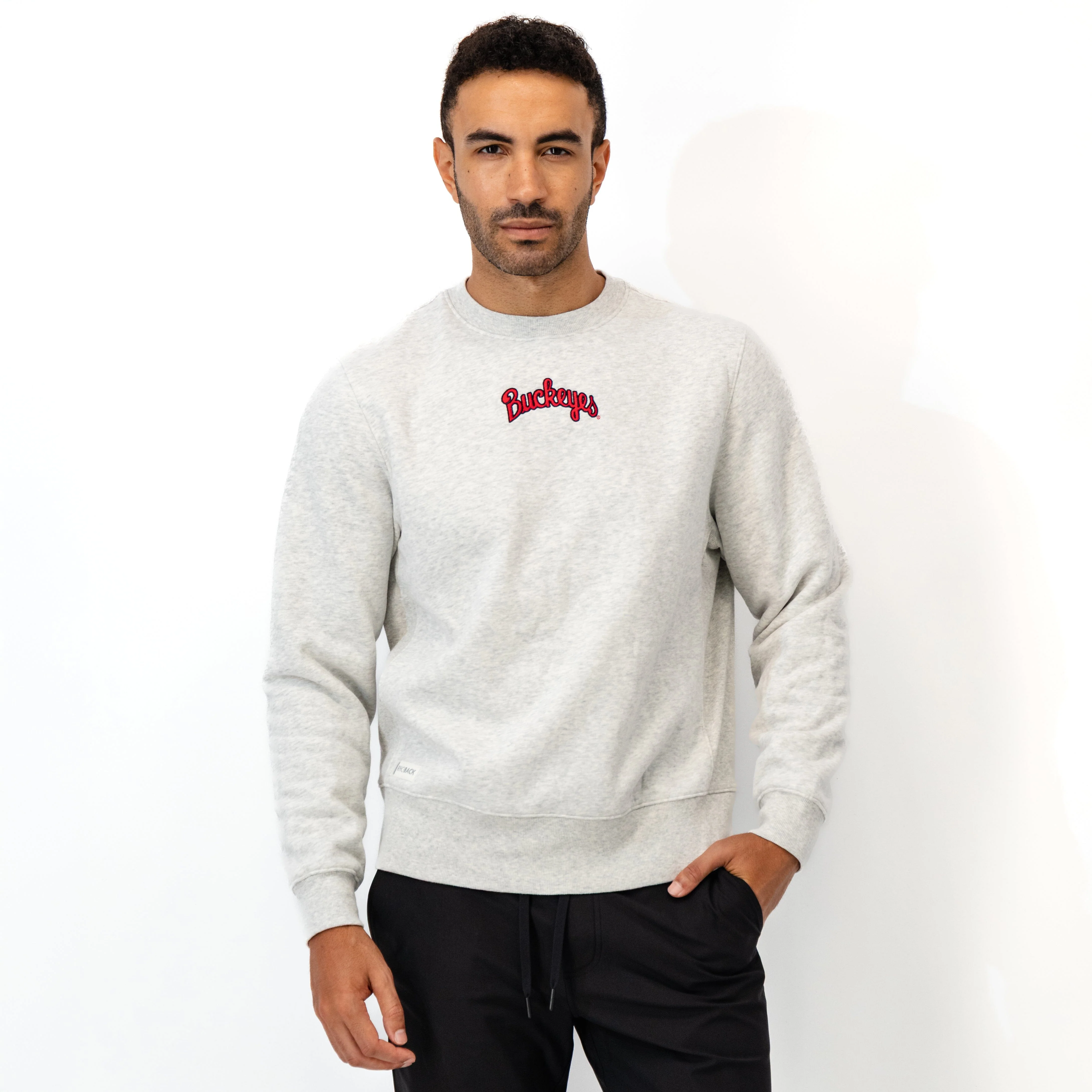 Ready Collegiate Crewneck - Ohio State | Heather - Ivory - Ohio State - 1 - Image 3