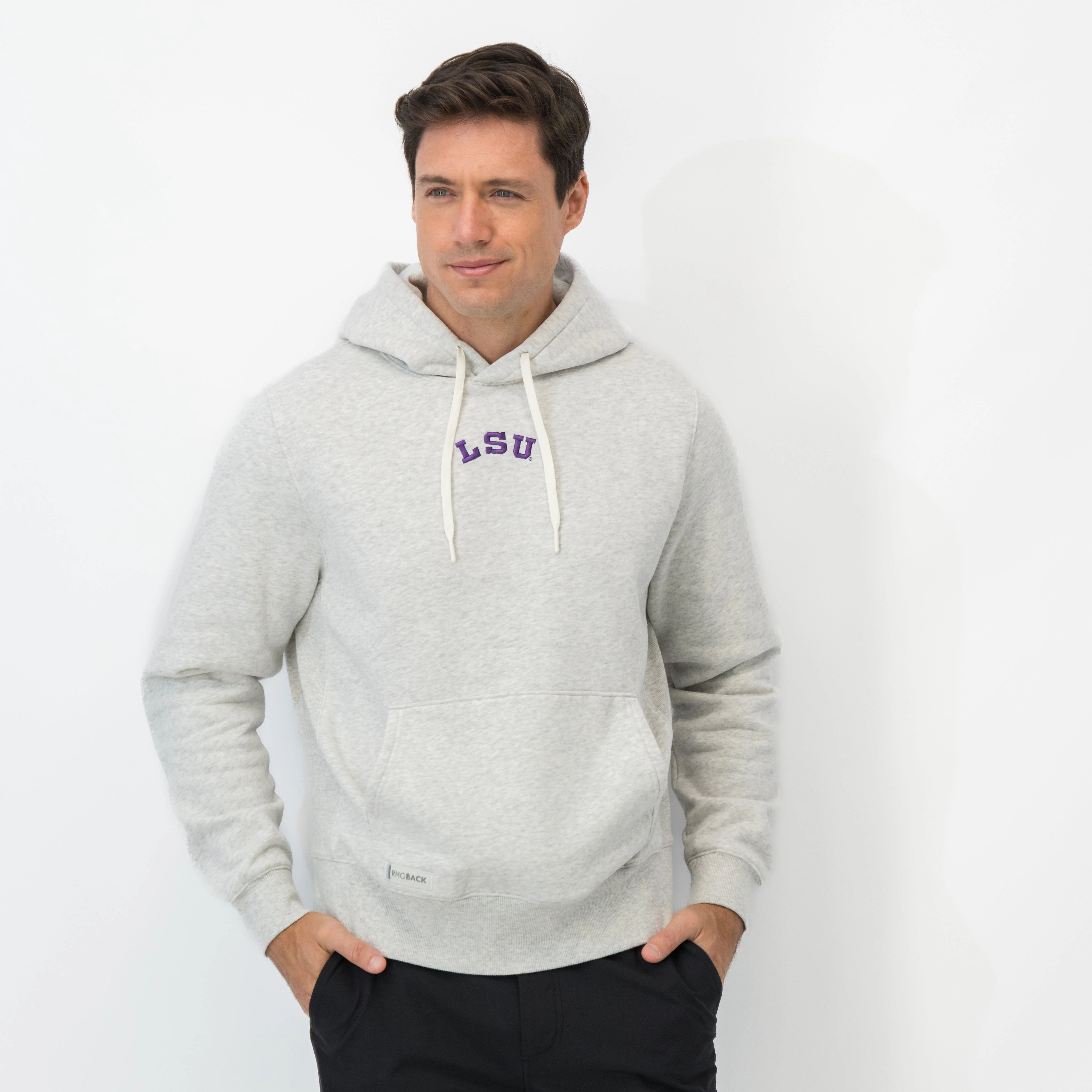 Ready Collegiate Hoodie - LSU | Heather - Ivory - LSU - 1 - Image 3