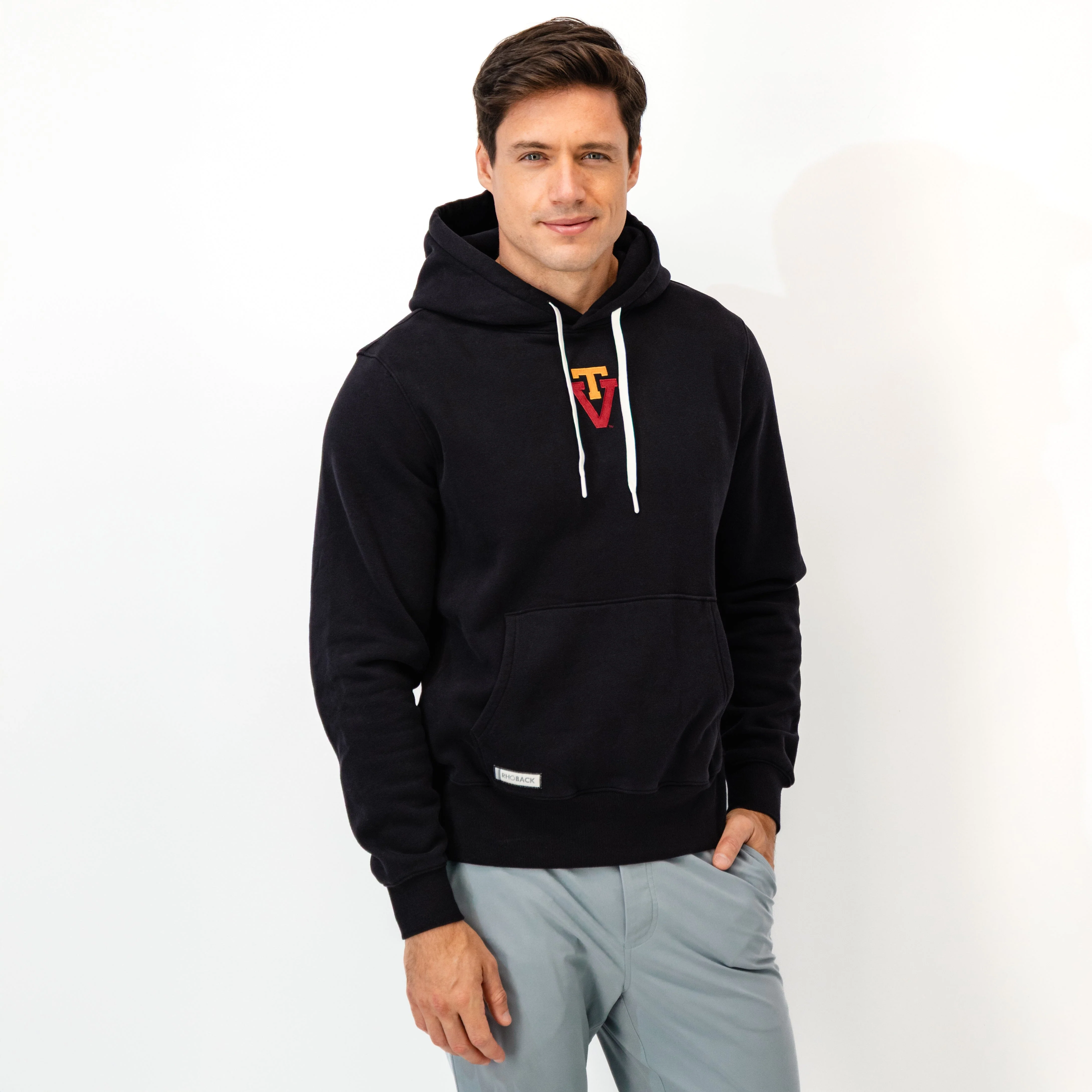 Ready Collegiate Hoodie - Virginia Tech | Solid - Midnight Black - Virginia Tech - 1 - Image 3