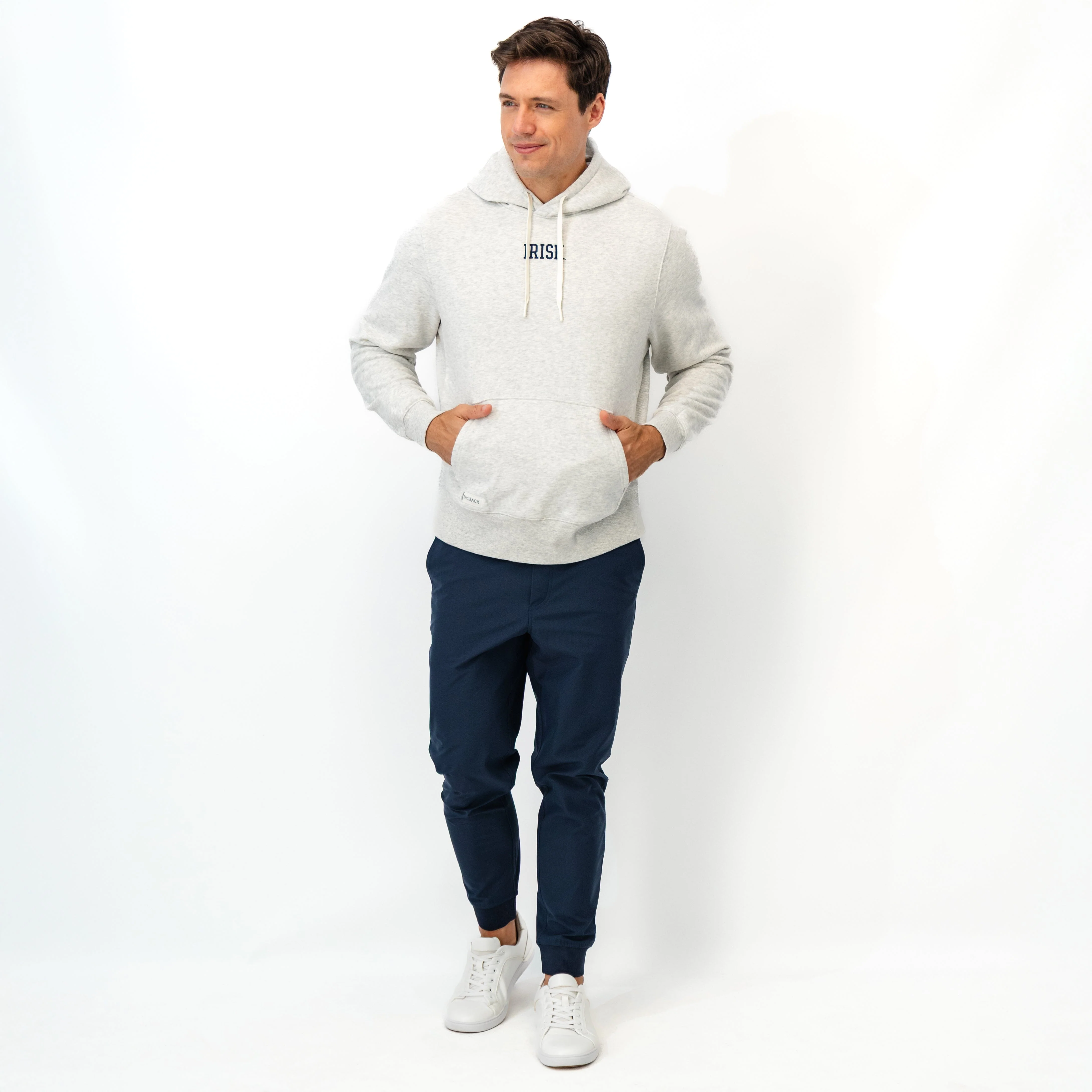 Ready Collegiate Hoodie - Notre Dame | Heather - Ivory - Notre Dame - 1 - Image 5