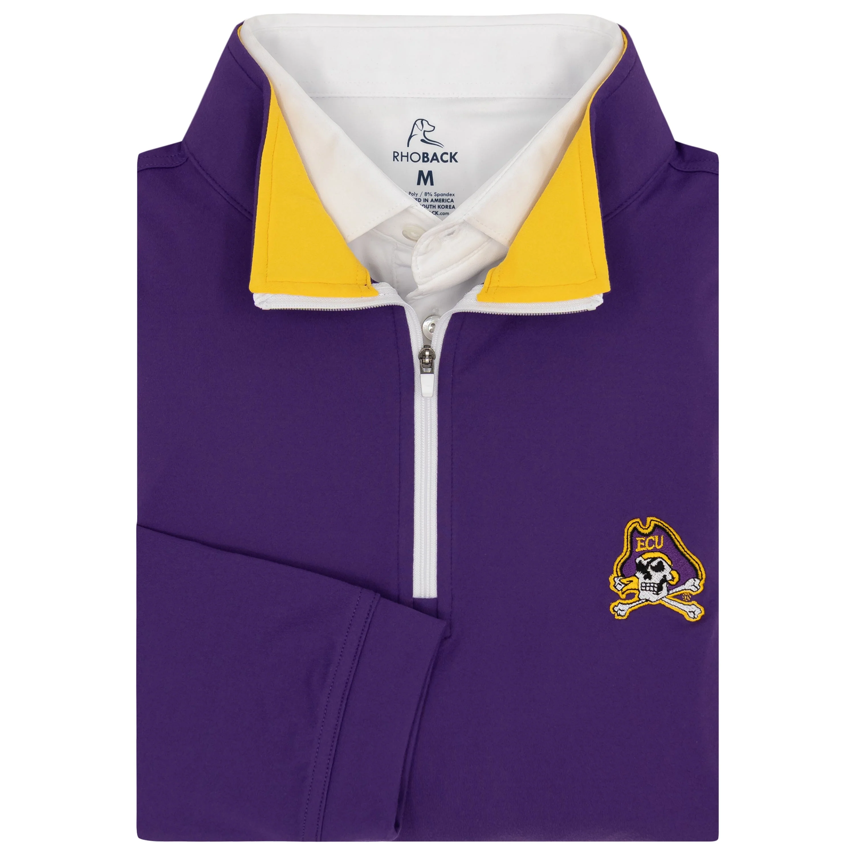 Solid Collegiate Q-Zip - East Carolina | Solid - Plum Purple - East Carolina - 1