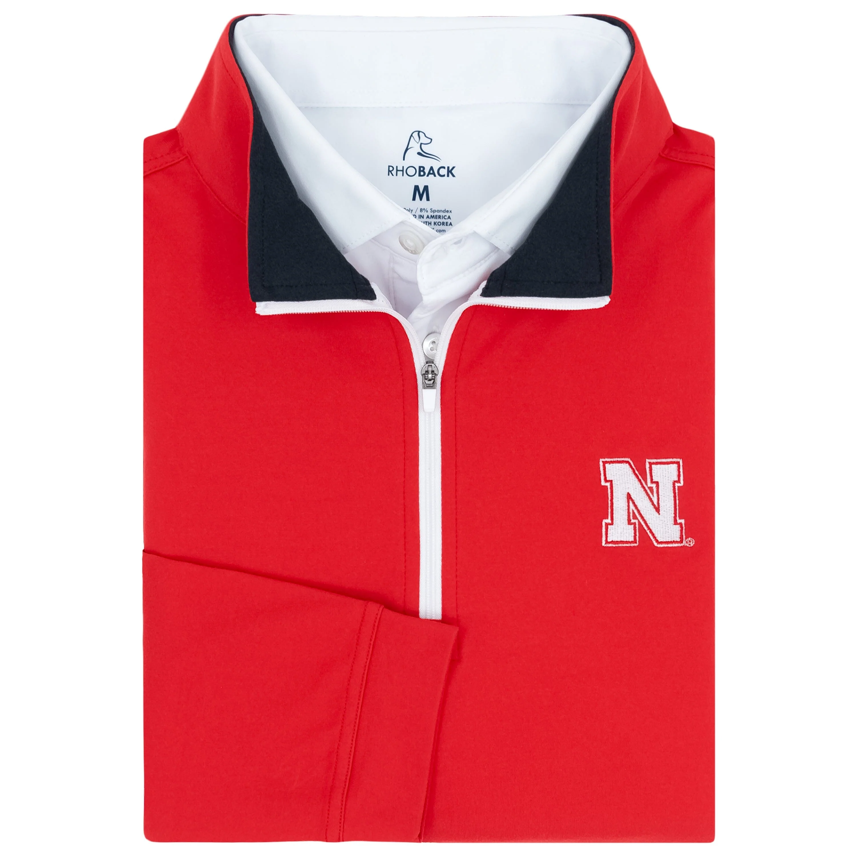 Solid Collegiate Q-Zip - Nebraska | Solid - Cherry Red - Nebraska - 2
