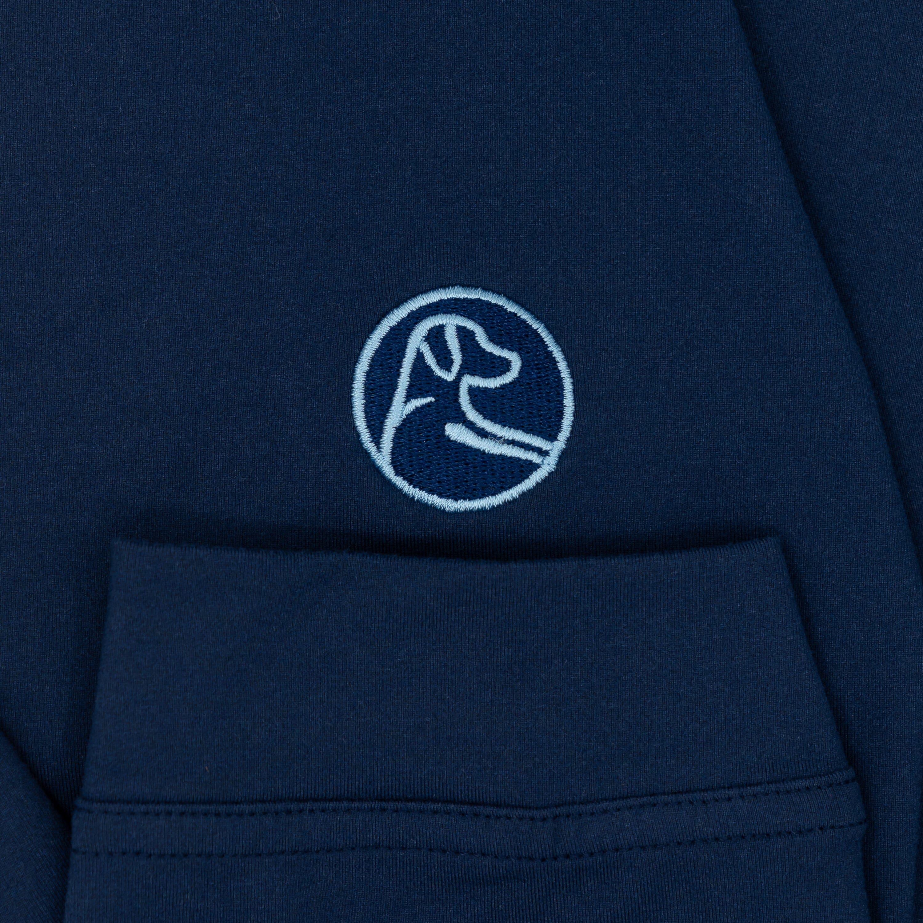Solid Collegiate Q-Zip - UNC | Solid - Admiral Navy - UNC - 1 - Image 4