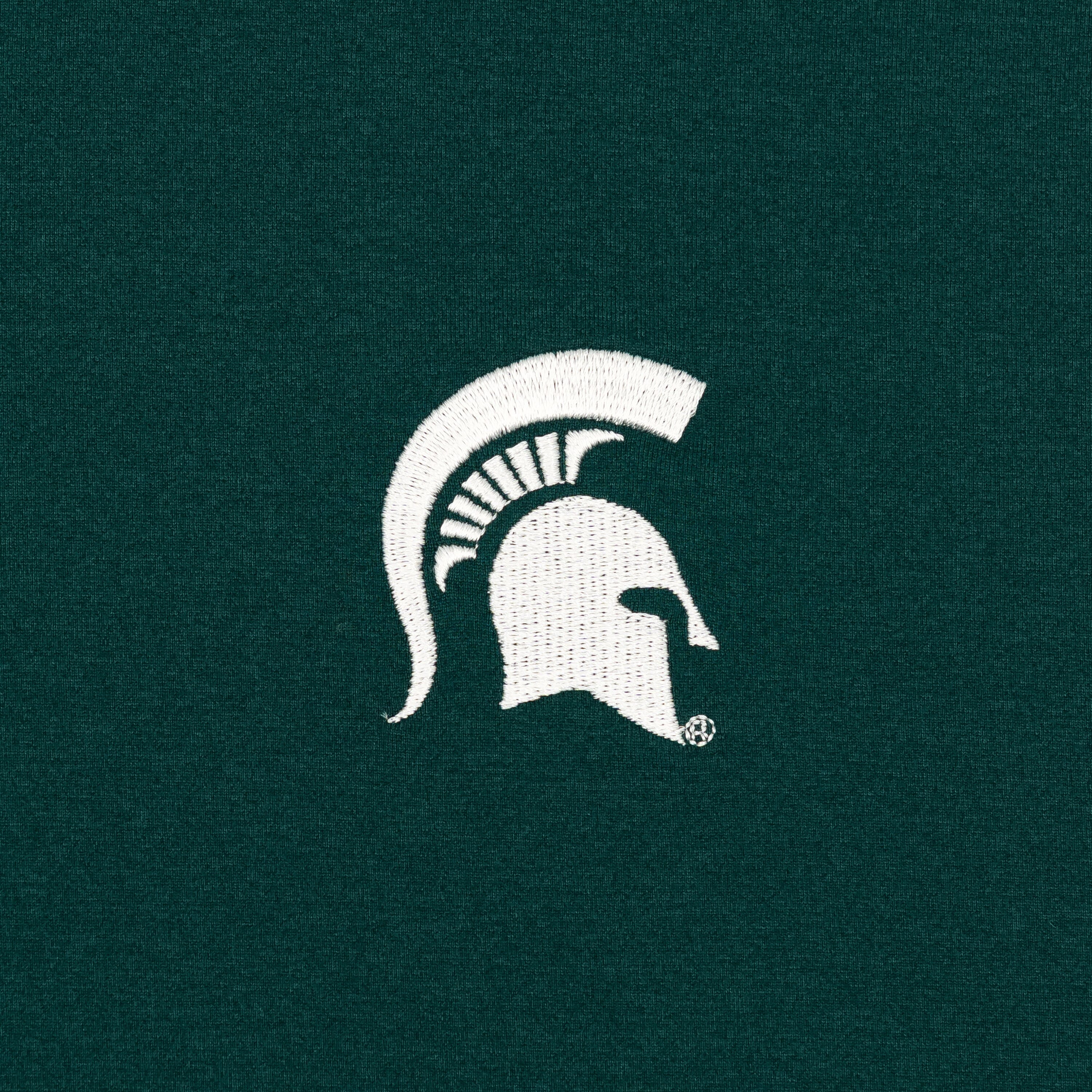 Solid Collegiate Q-Zip - Michigan State | Solid - Forest Green - Michigan State - 2 - Image 3