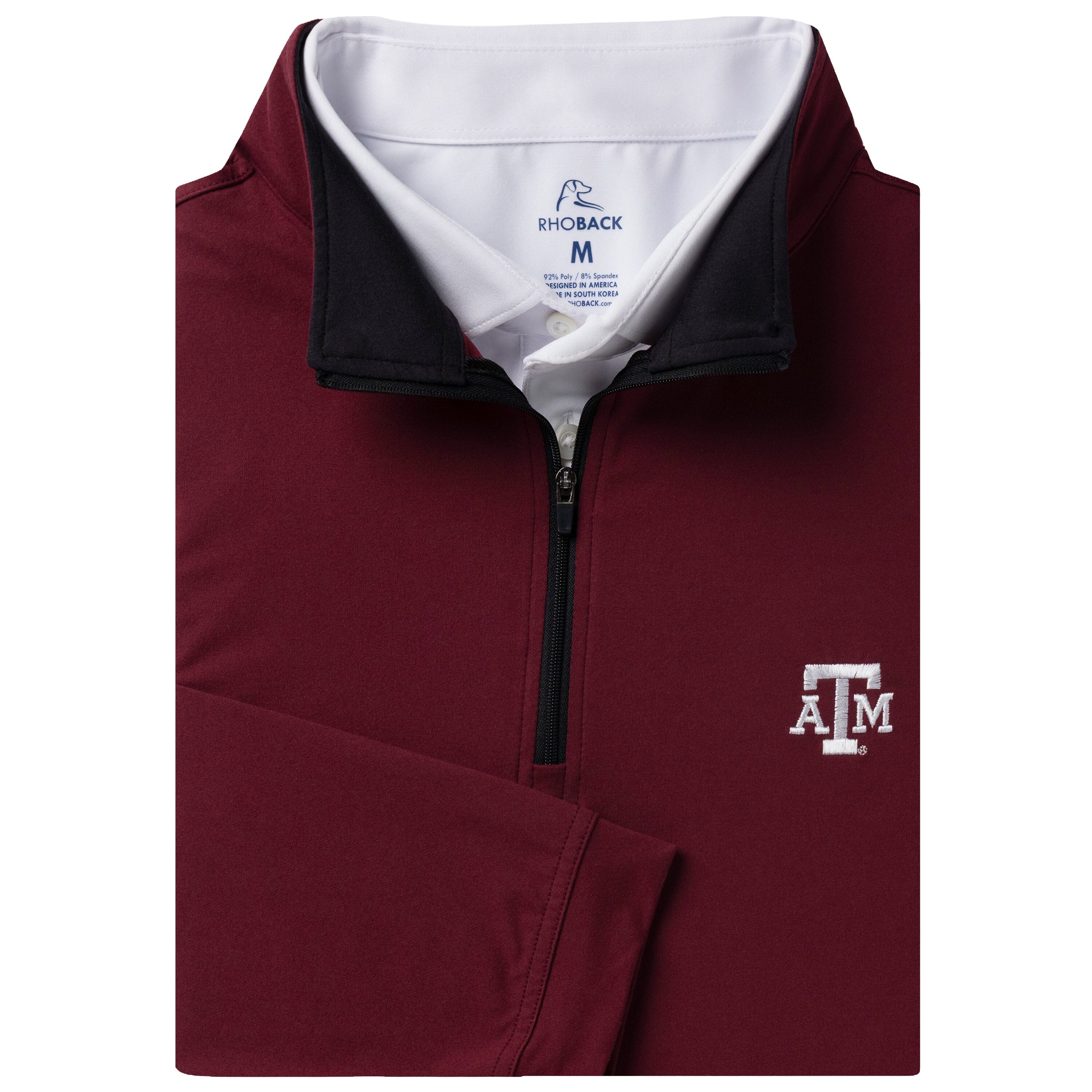 Solid Collegiate Q-Zip - Texas A&M | Solid - Burgundy - Texas A&M - 2