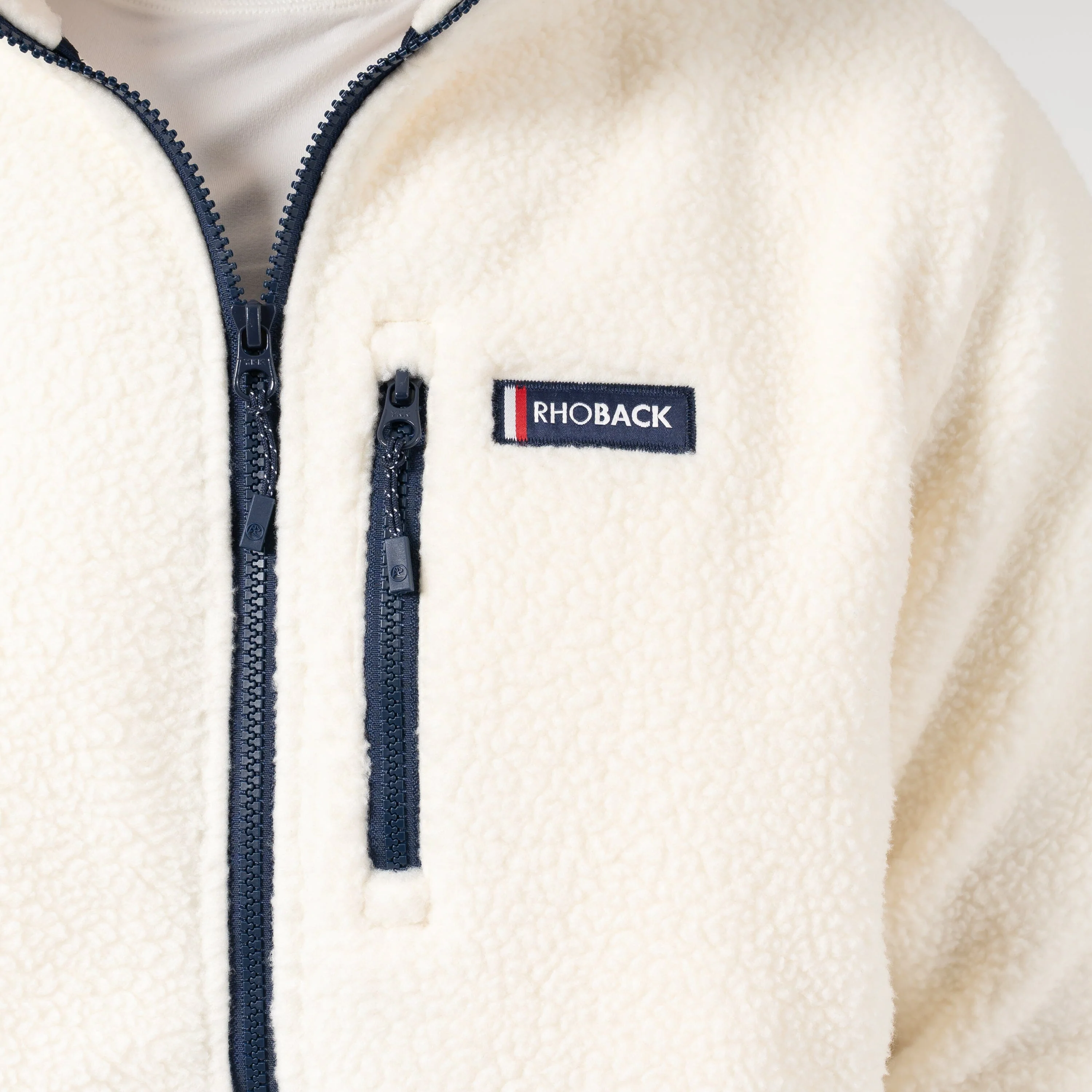 Summit Fleece Full-Zip | Solid - Ivory - Image 5