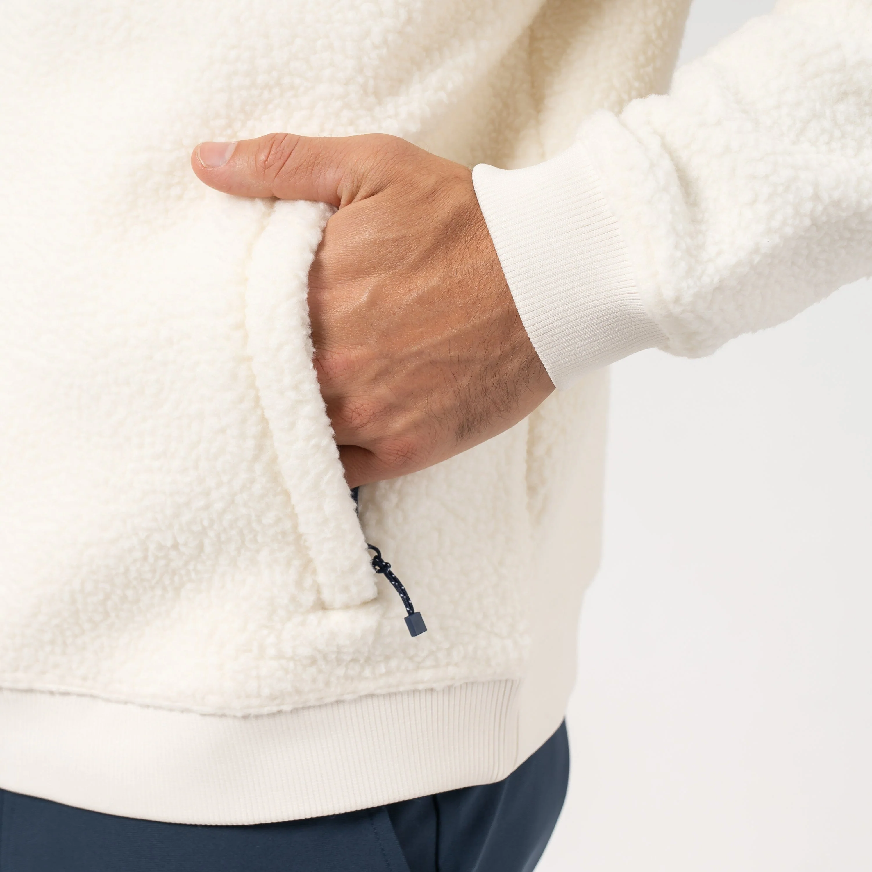 Summit Fleece Full-Zip | Solid - Ivory - Image 6