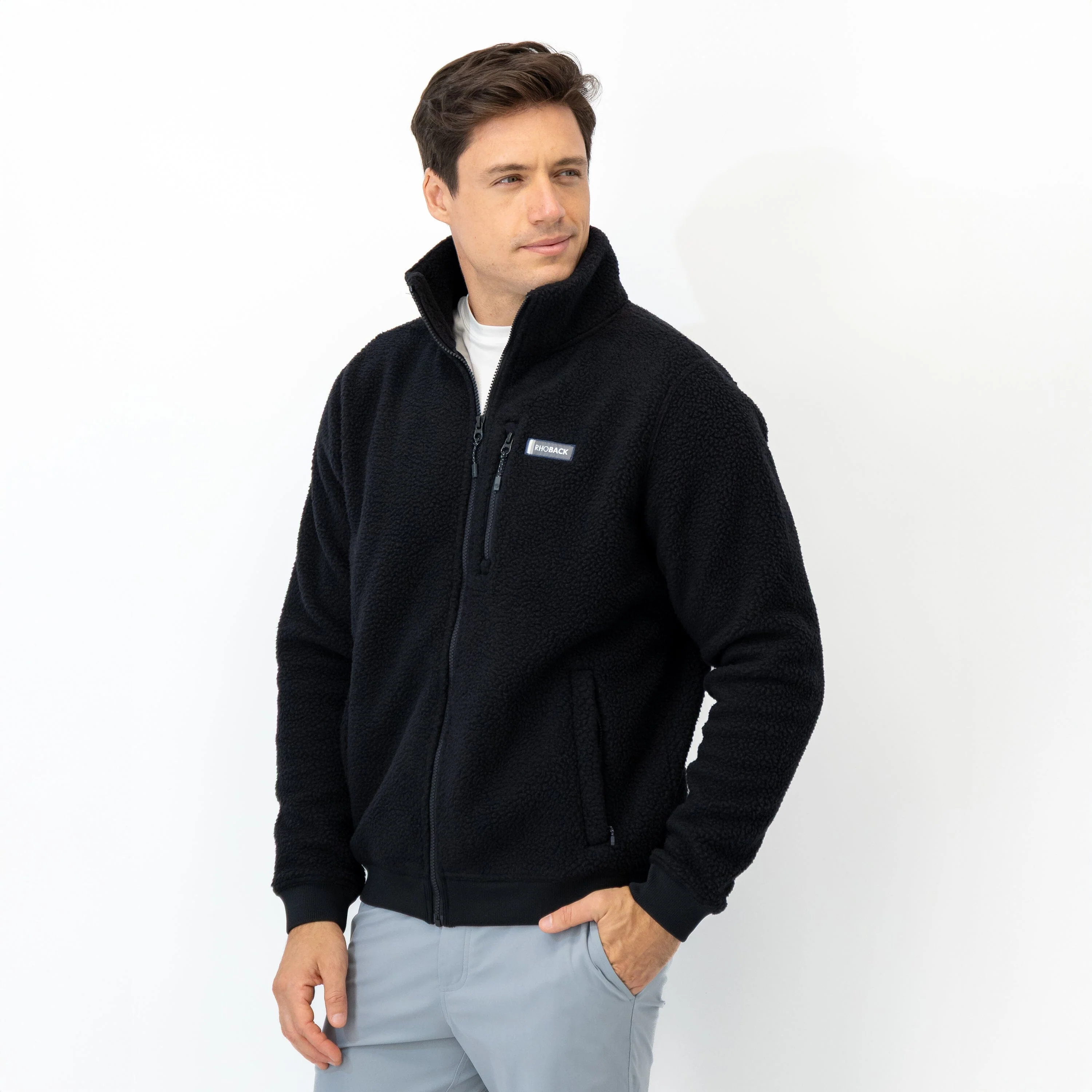 Summit Fleece Full-Zip | Solid - Midnight Black