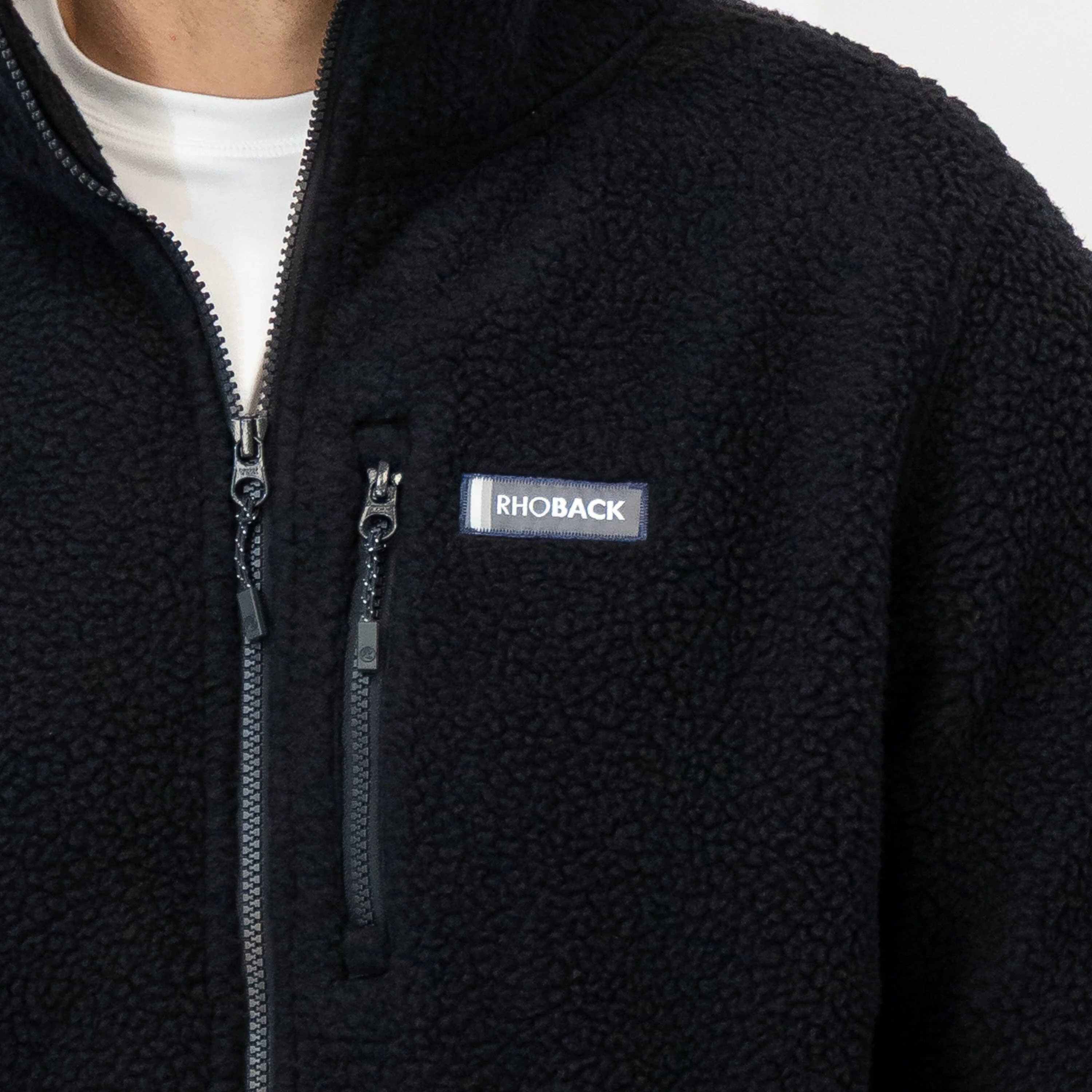 Summit Fleece Full-Zip | Solid - Midnight Black - Image 5