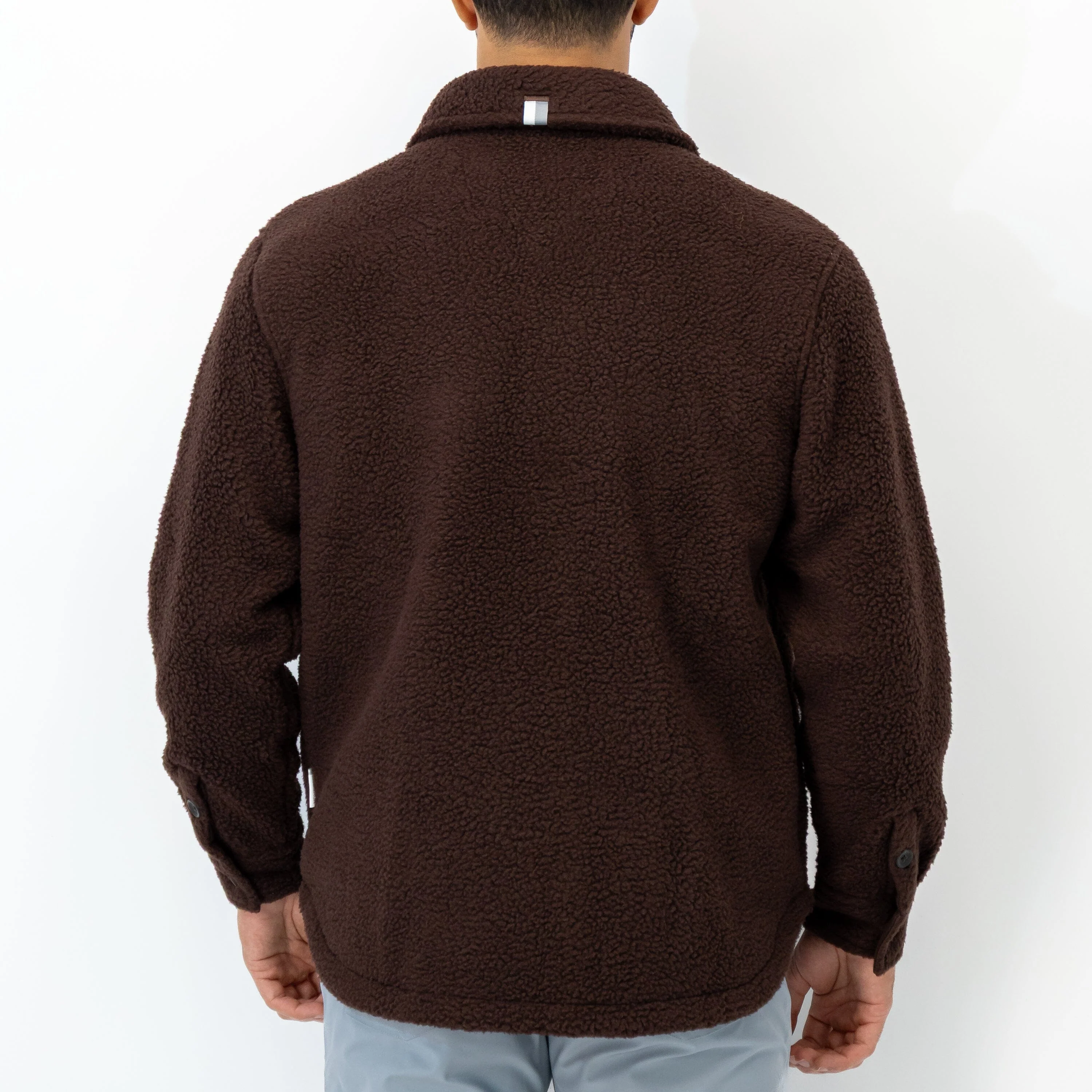 Summit Fleece Shirt Jacket | Solid - Cocoa - Image 2