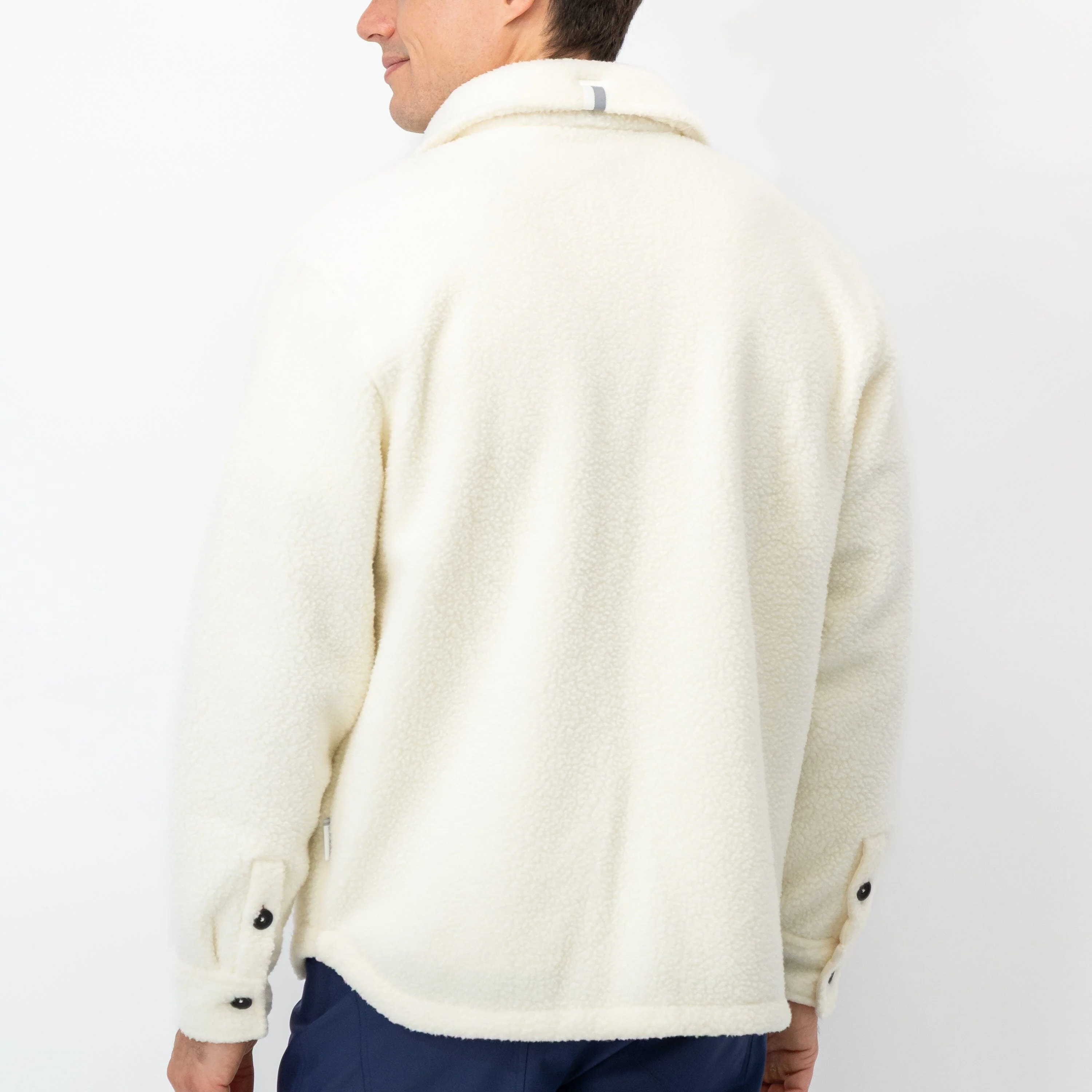 Summit Fleece Shirt Jacket | Solid - Ivory - Image 2