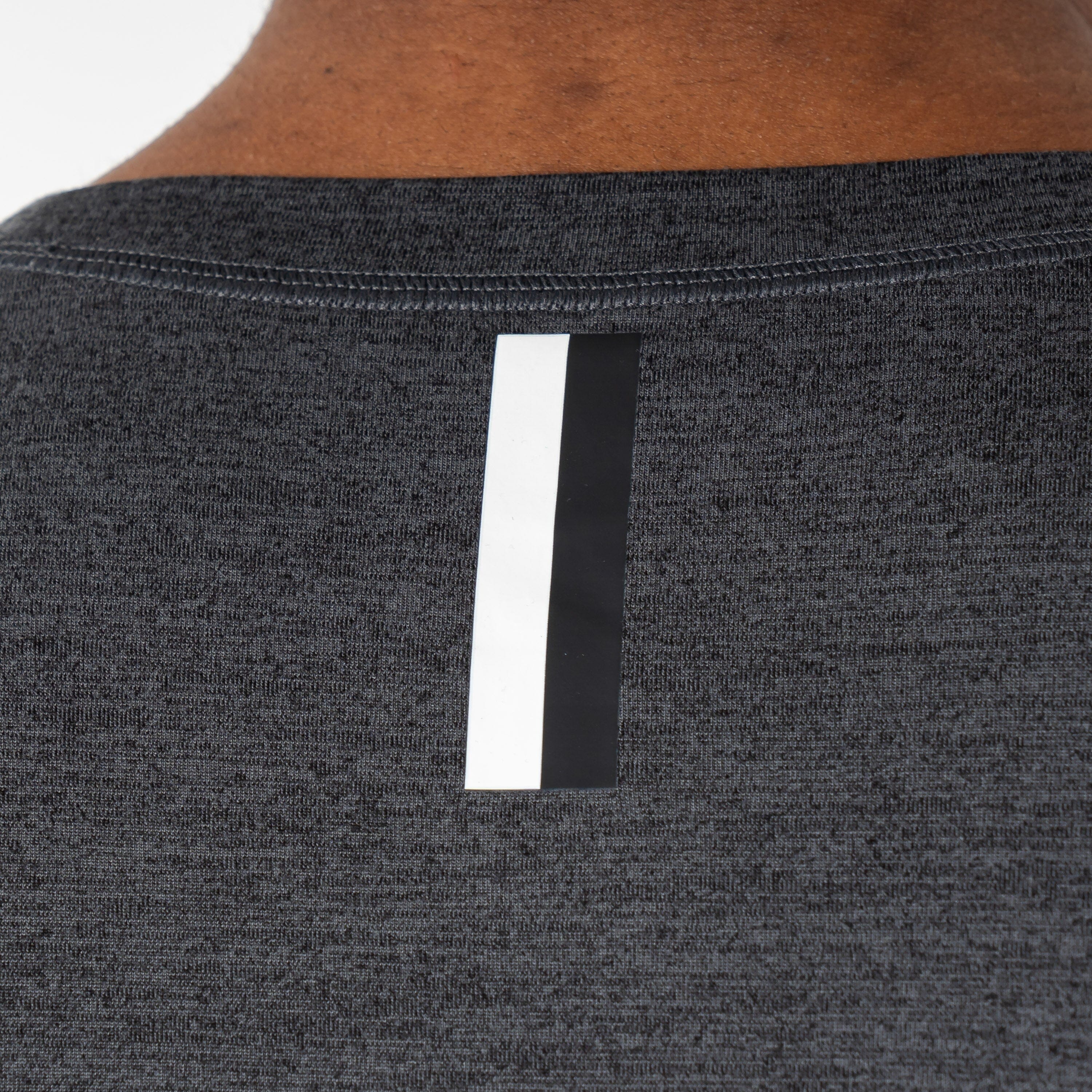 Tailwind Performance Long Sleeve Tee | Heather - Charcoal Grey/Ash Grey - Image 3