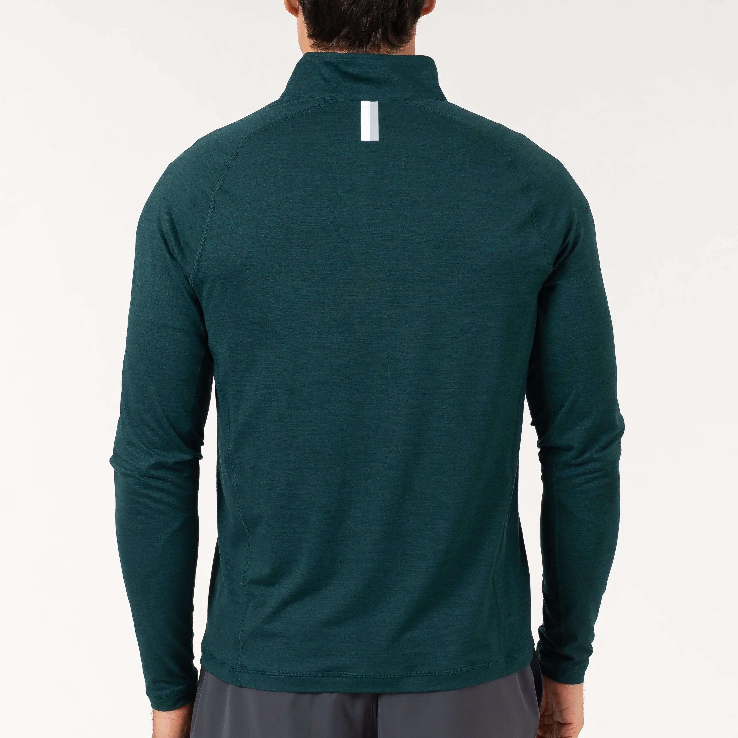 Tailwind Performance Q-Zip | Heather - Ponderosa Green/Ponderosa Green - Image 2