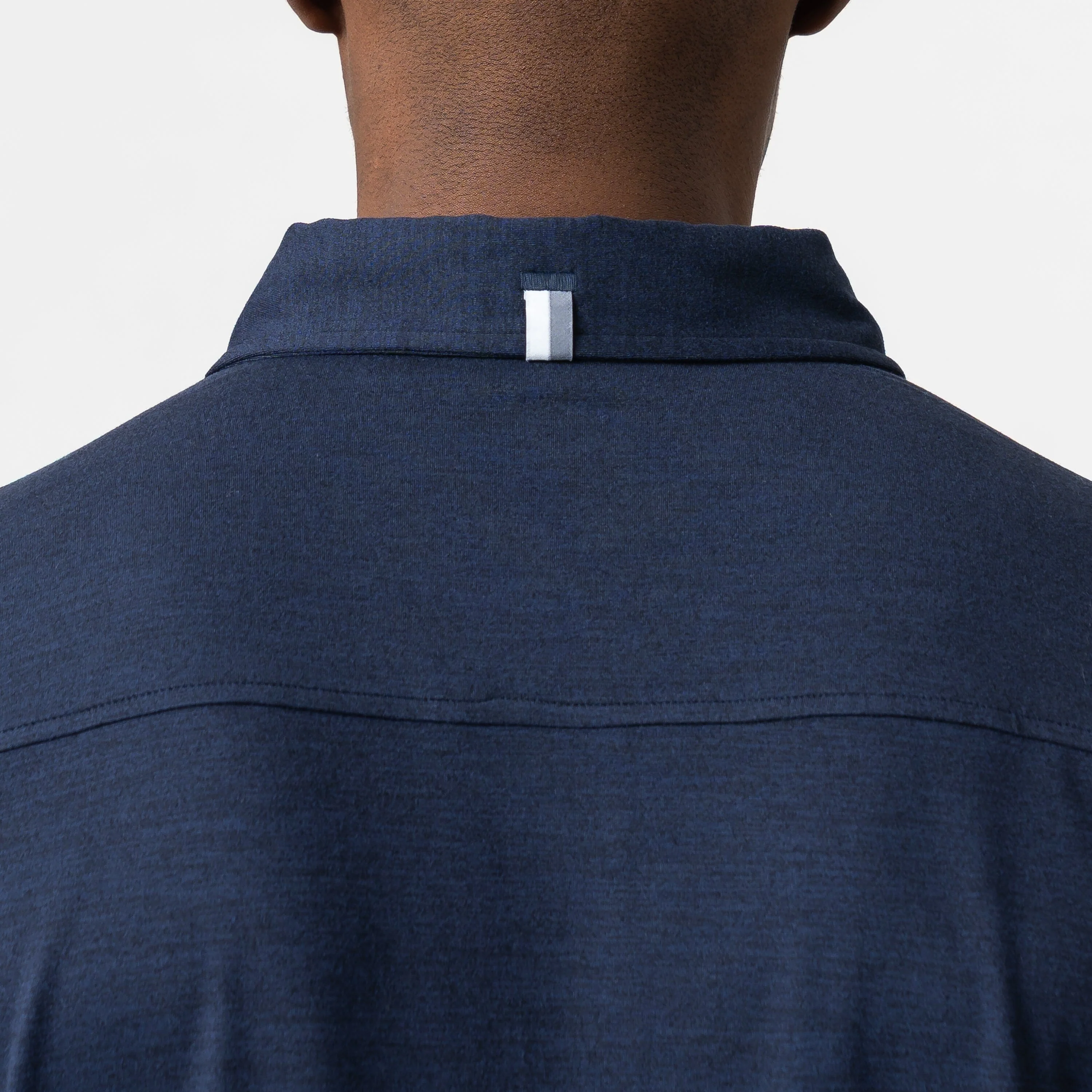 Tailwind Performance Sport Shirt | Heather - Fleet Navy/Nightshade - Image 4