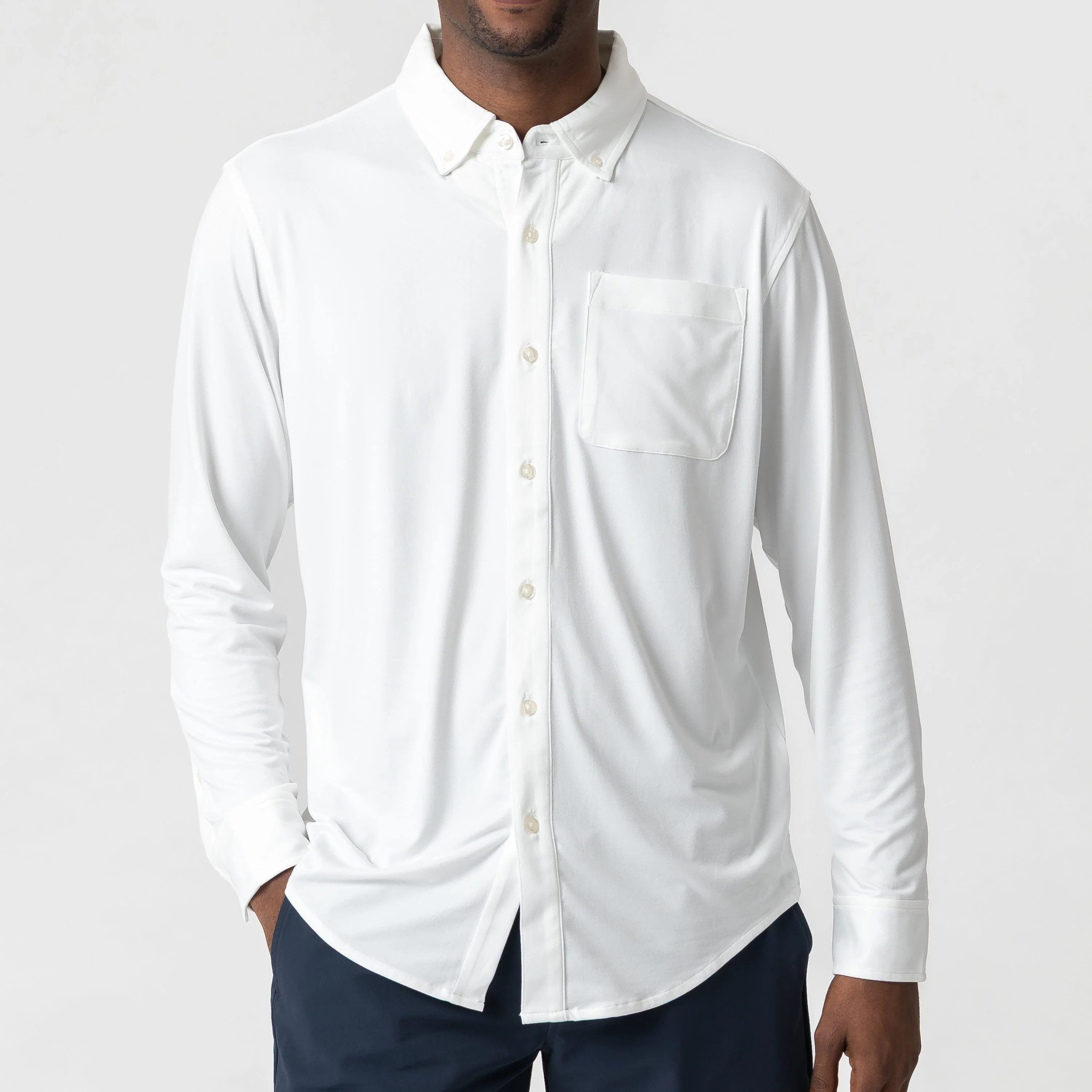 Tailwind Performance Sport Shirt | Solid - White