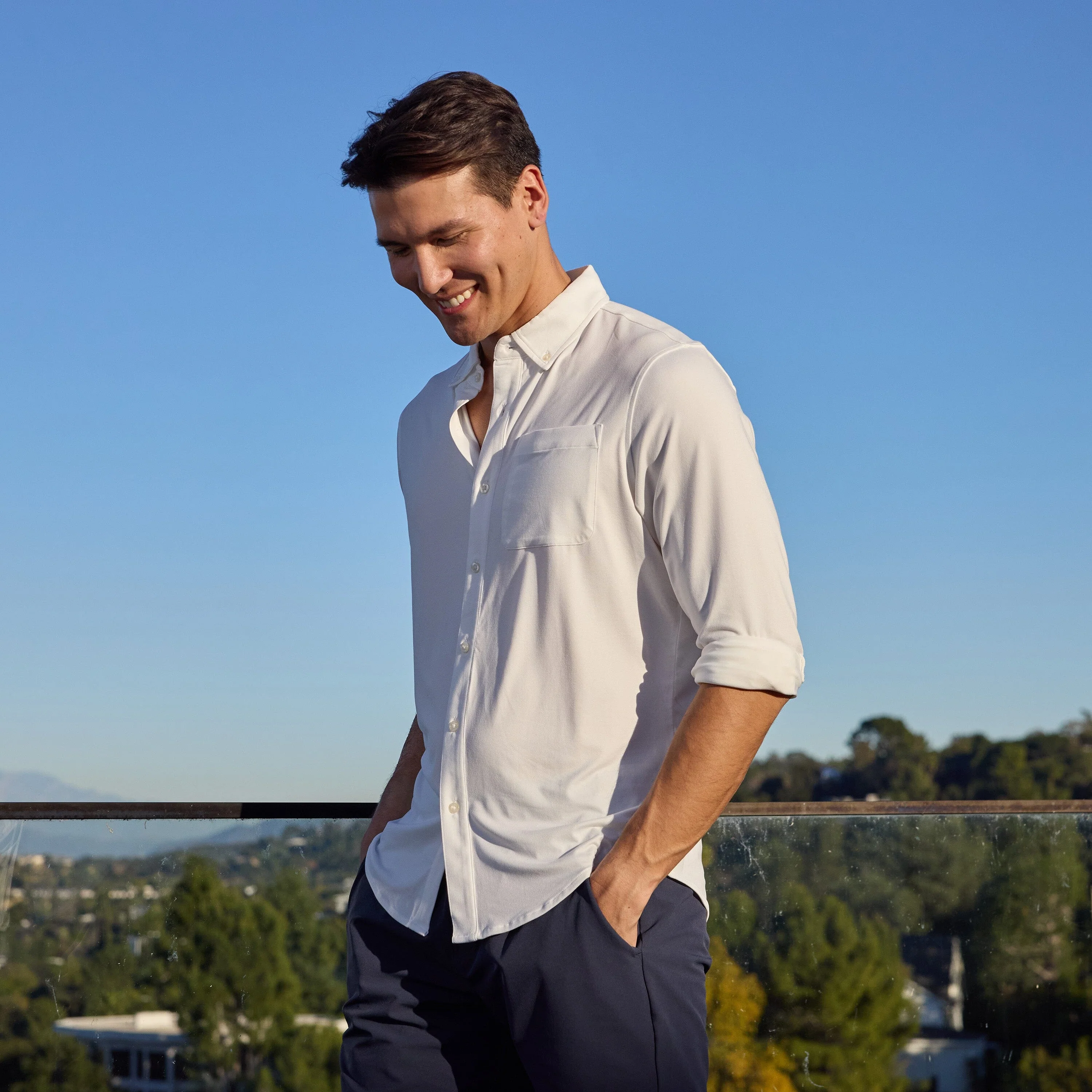 Tailwind Performance Sport Shirt | Solid - White - Image 8