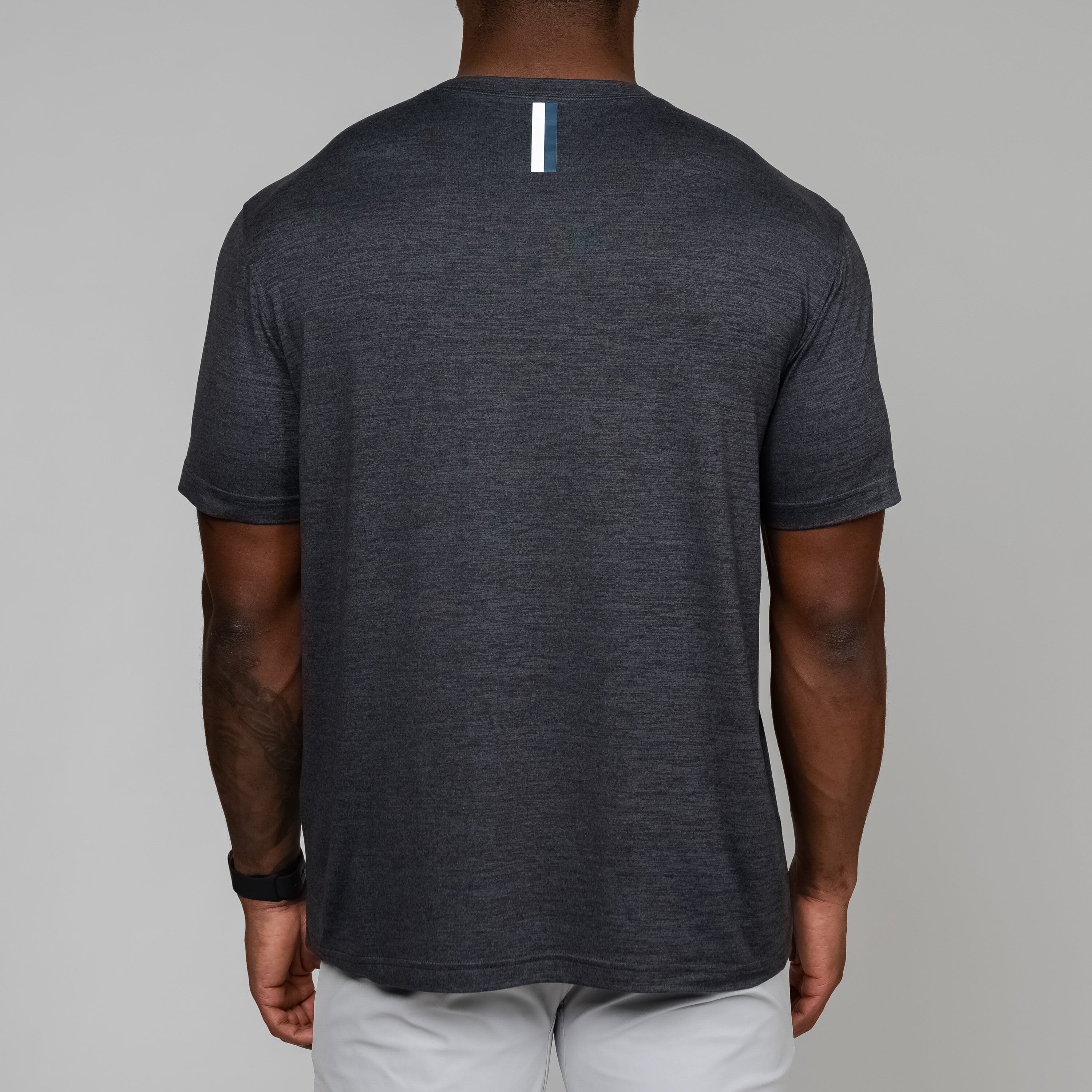 Tailwind Performance Tee | Heather - Charcoal Grey/Ash Grey - Image 2