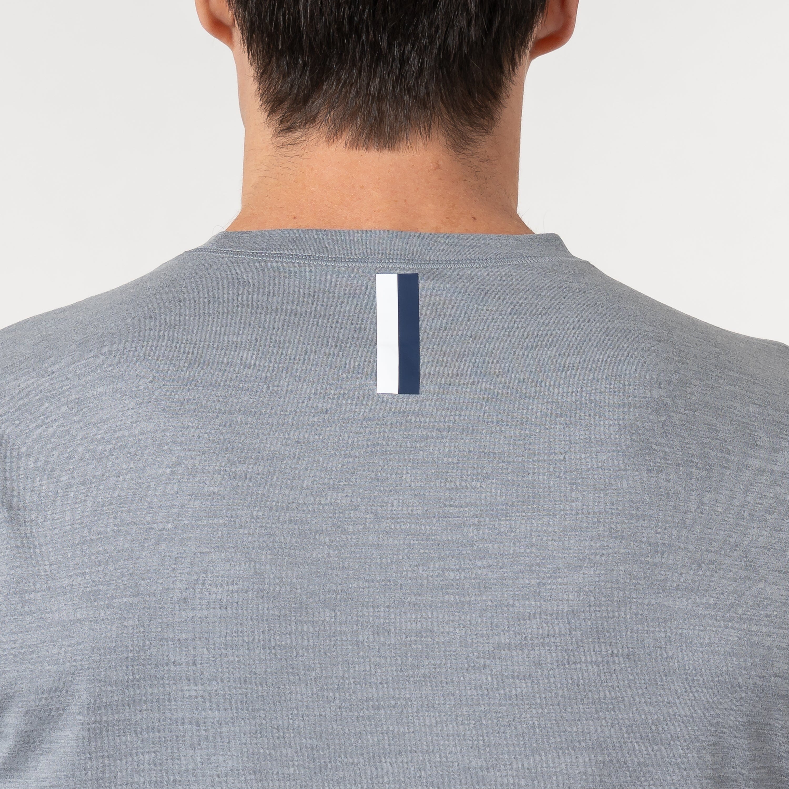Tailwind Performance Tee | Heather - Stainless Steel/Thunder Grey - Image 3