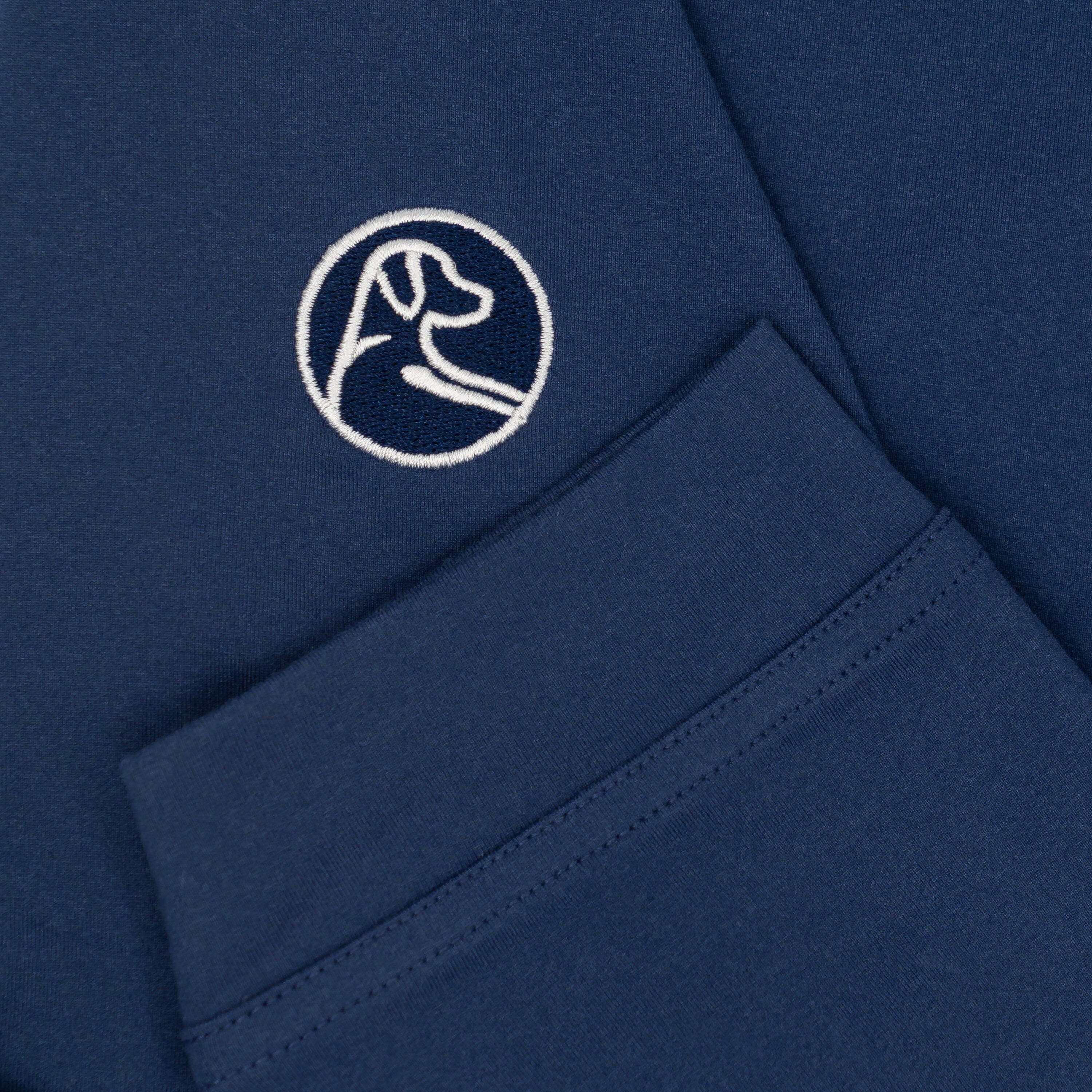 Solid Collegiate Q-Zip - Auburn | Solid - Dock Blue - Auburn - 1 - Image 4