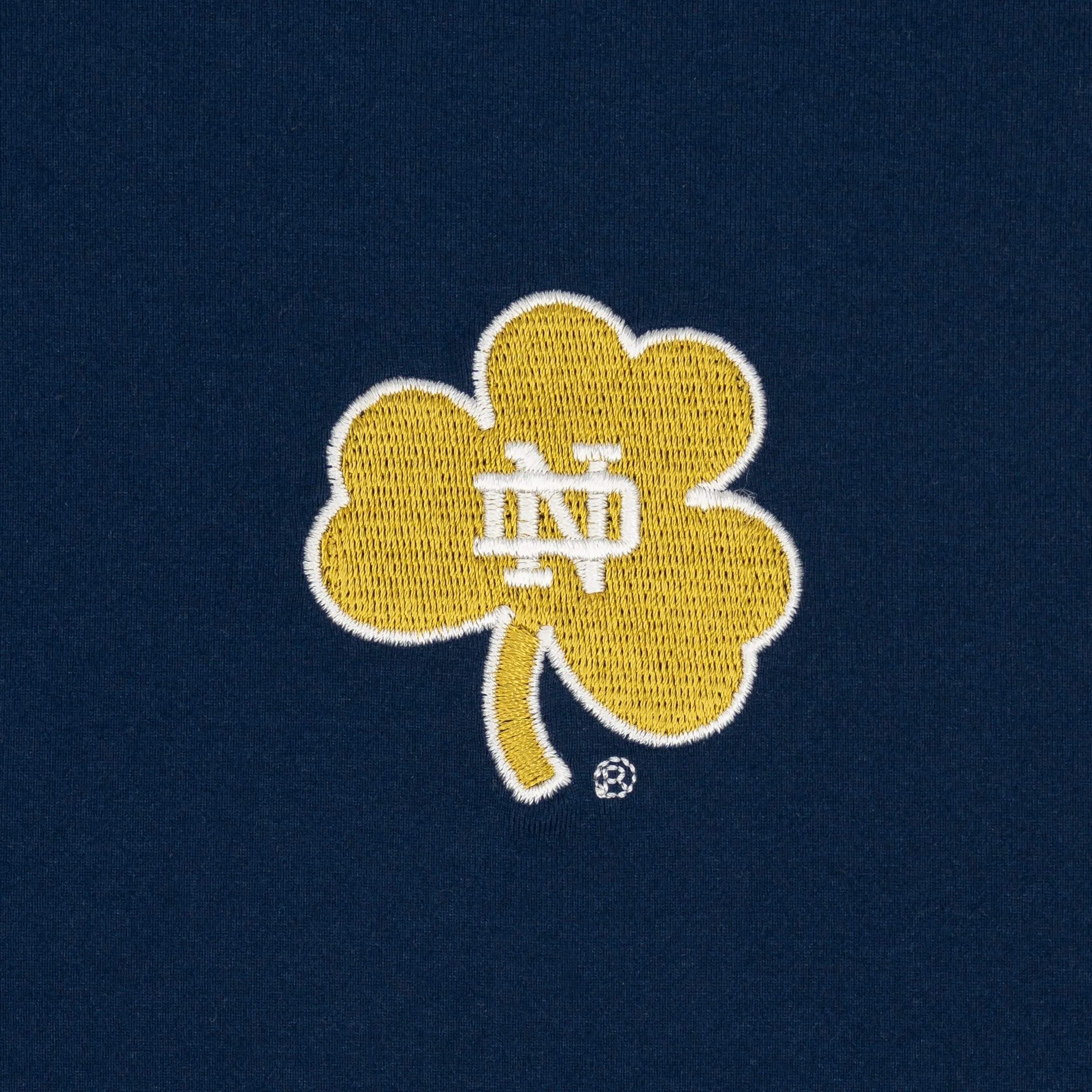 Solid Collegiate Q-Zip - Notre Dame | Solid - Indigo Blue - Notre Dame - 1 - Image 3