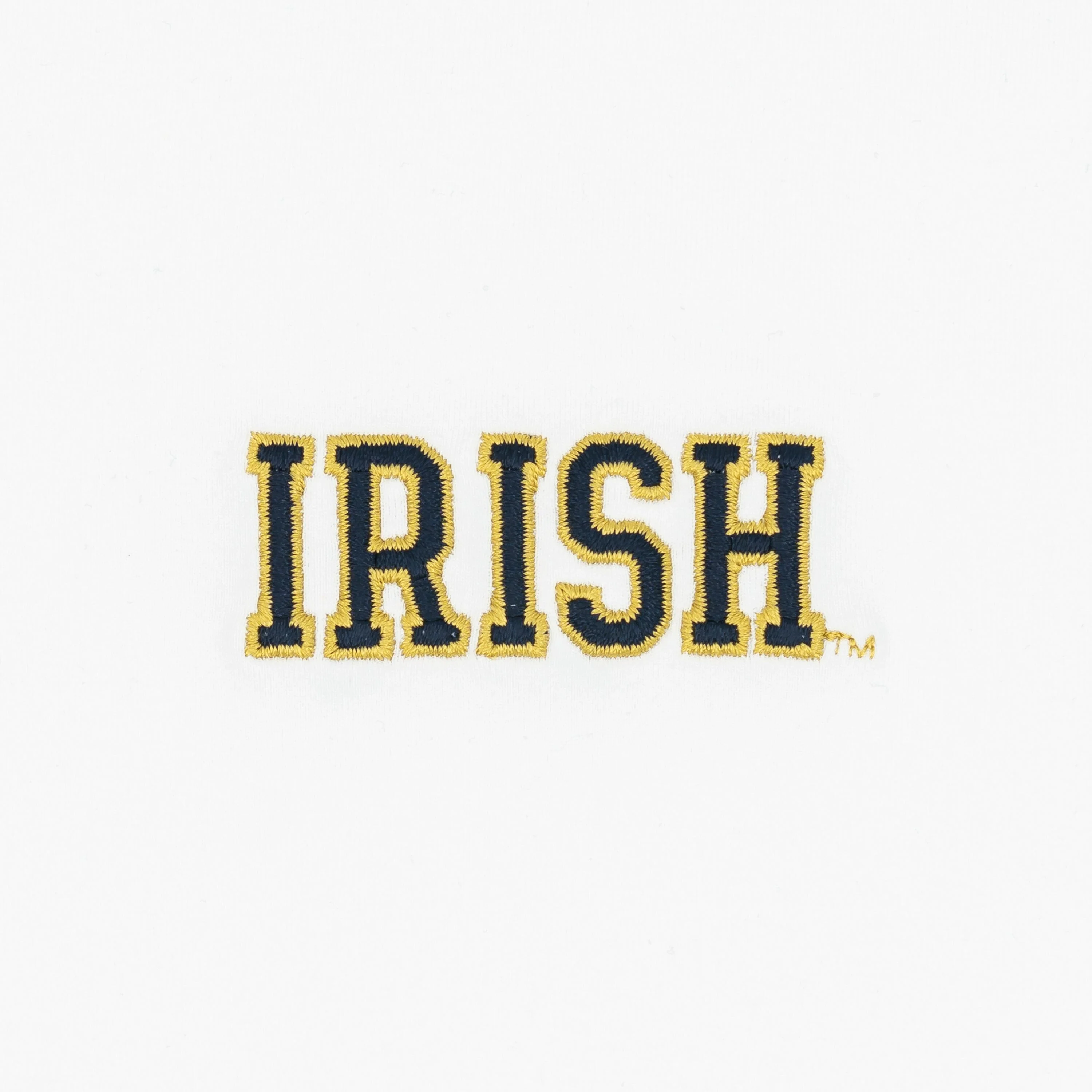 Solid Collegiate Q-Zip - Notre Dame | Solid - White - Notre Dame - 1 - Image 3