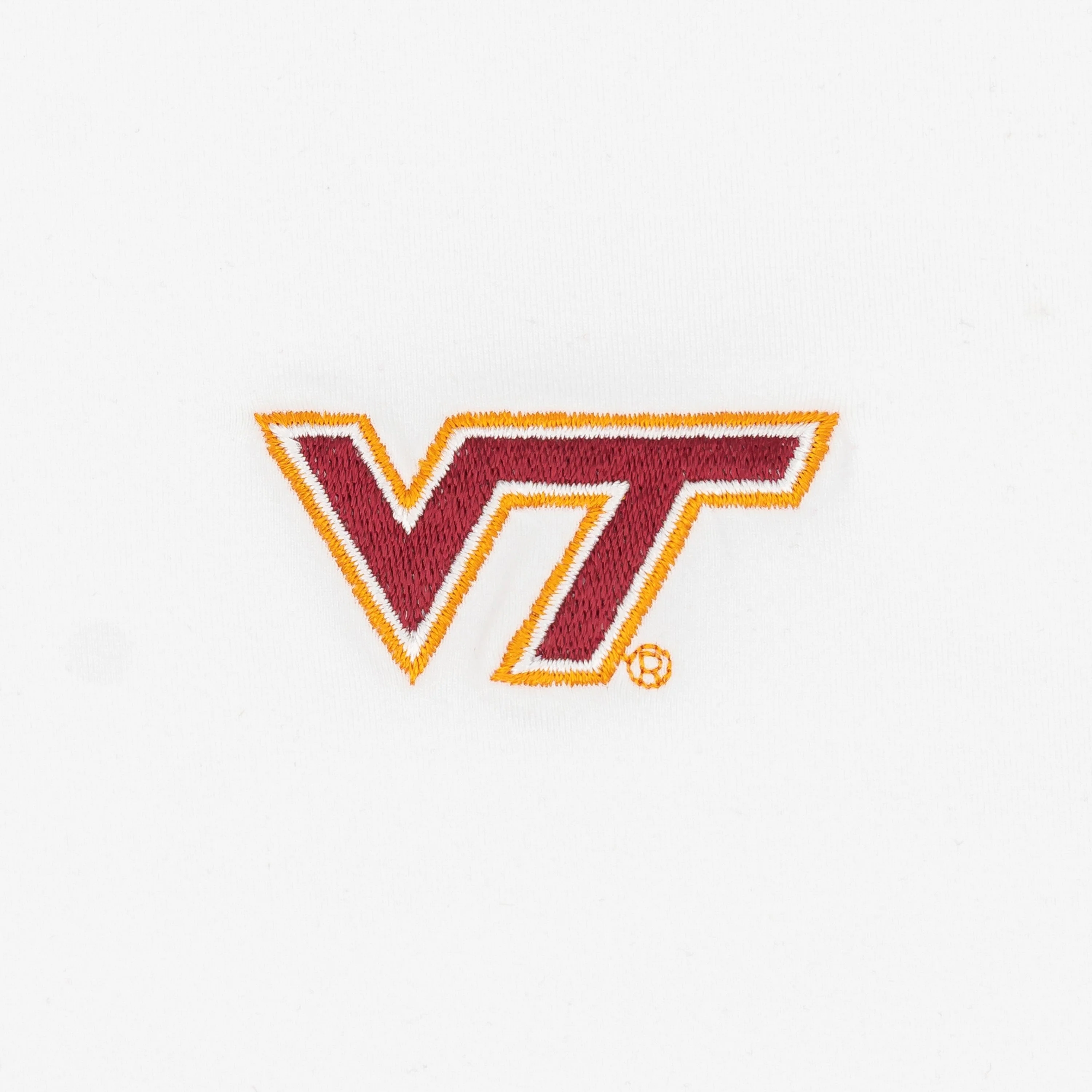 Solid Collegiate Q-Zip - Virginia Tech | Solid - White - VT - 1 - Image 3