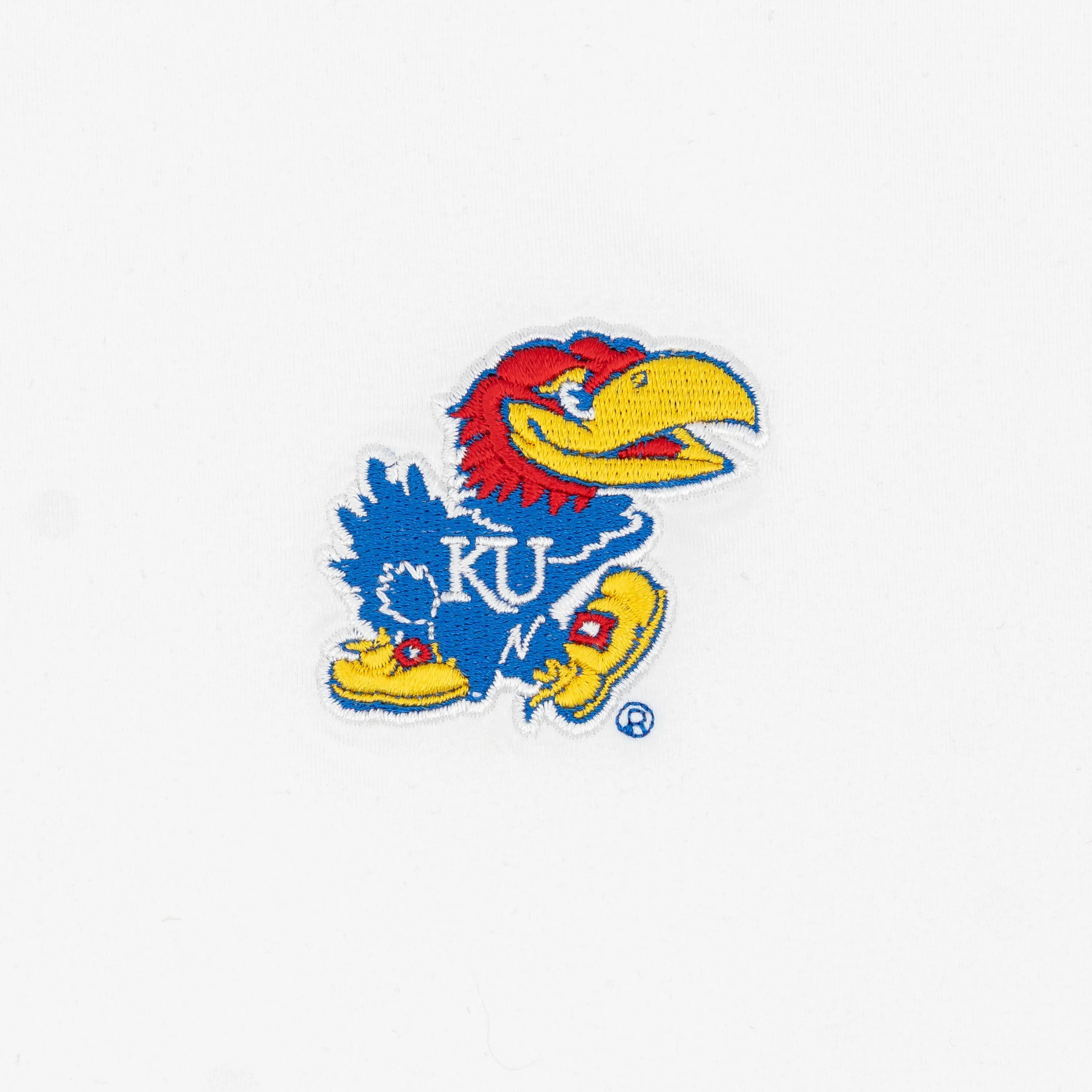 Solid Collegiate Q-Zip - Kansas | Solid - White - Kansas - 1 - Image 3