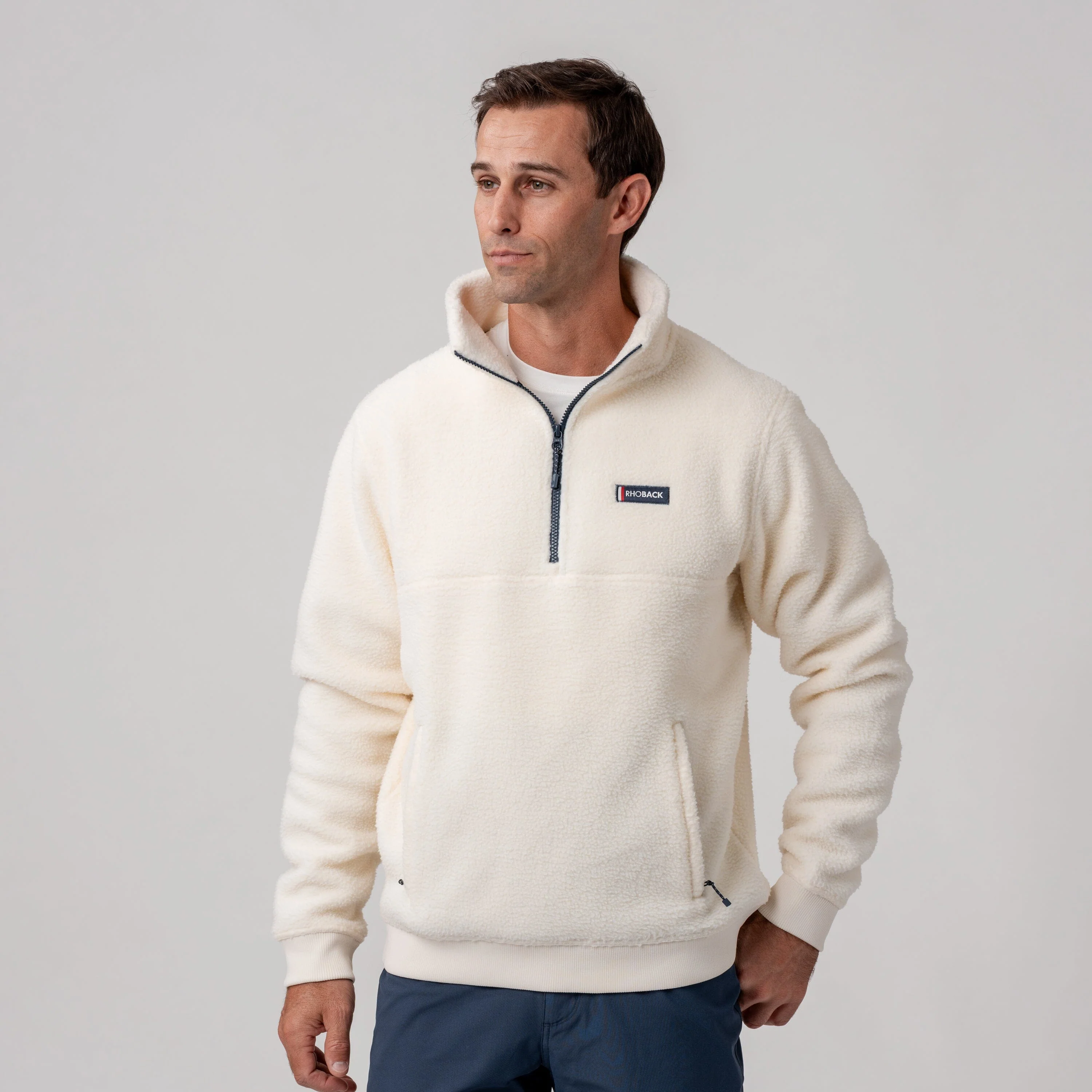 Summit Fleece Pullover | Solid - Ivory - Image 3