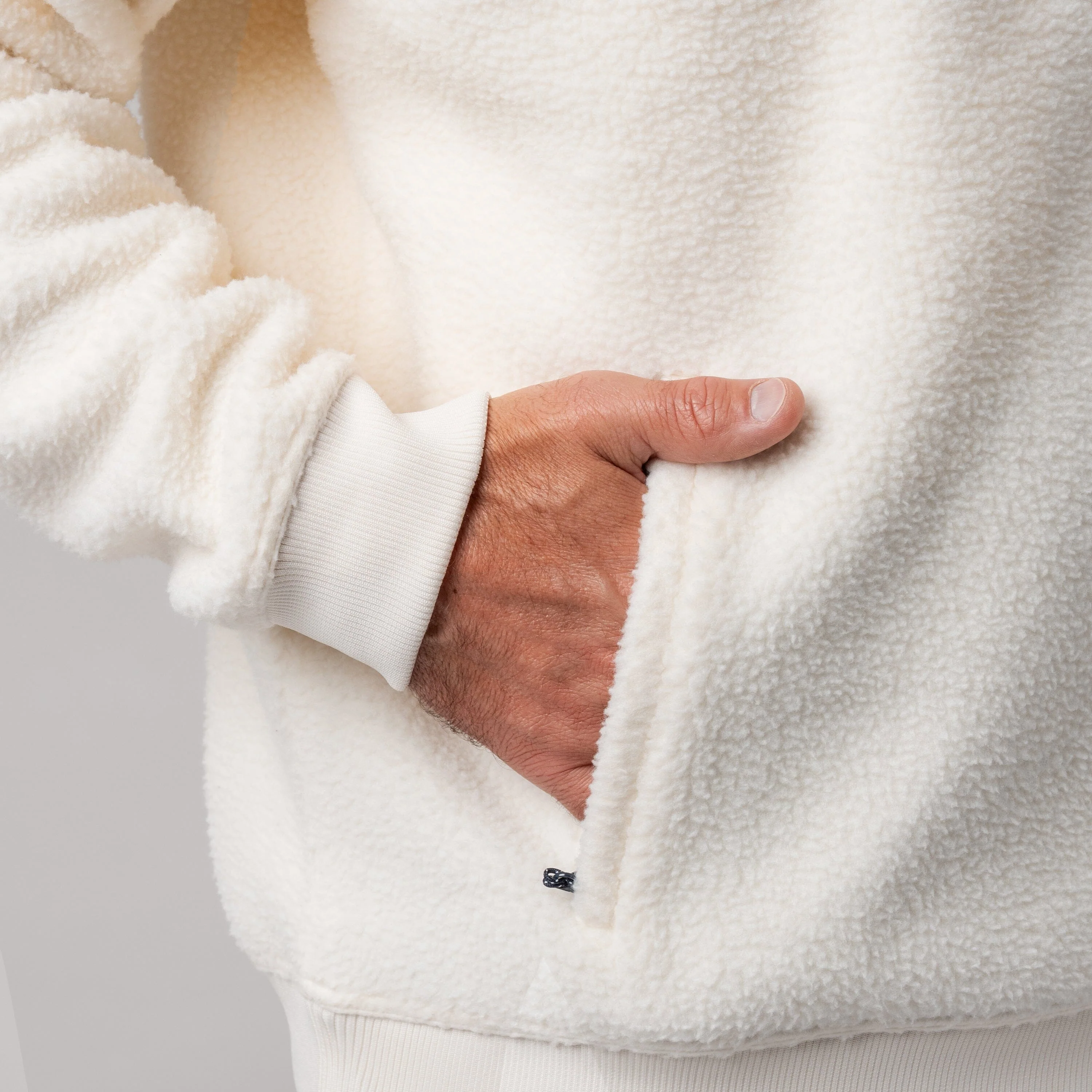 Summit Fleece Pullover | Solid - Ivory - Image 4