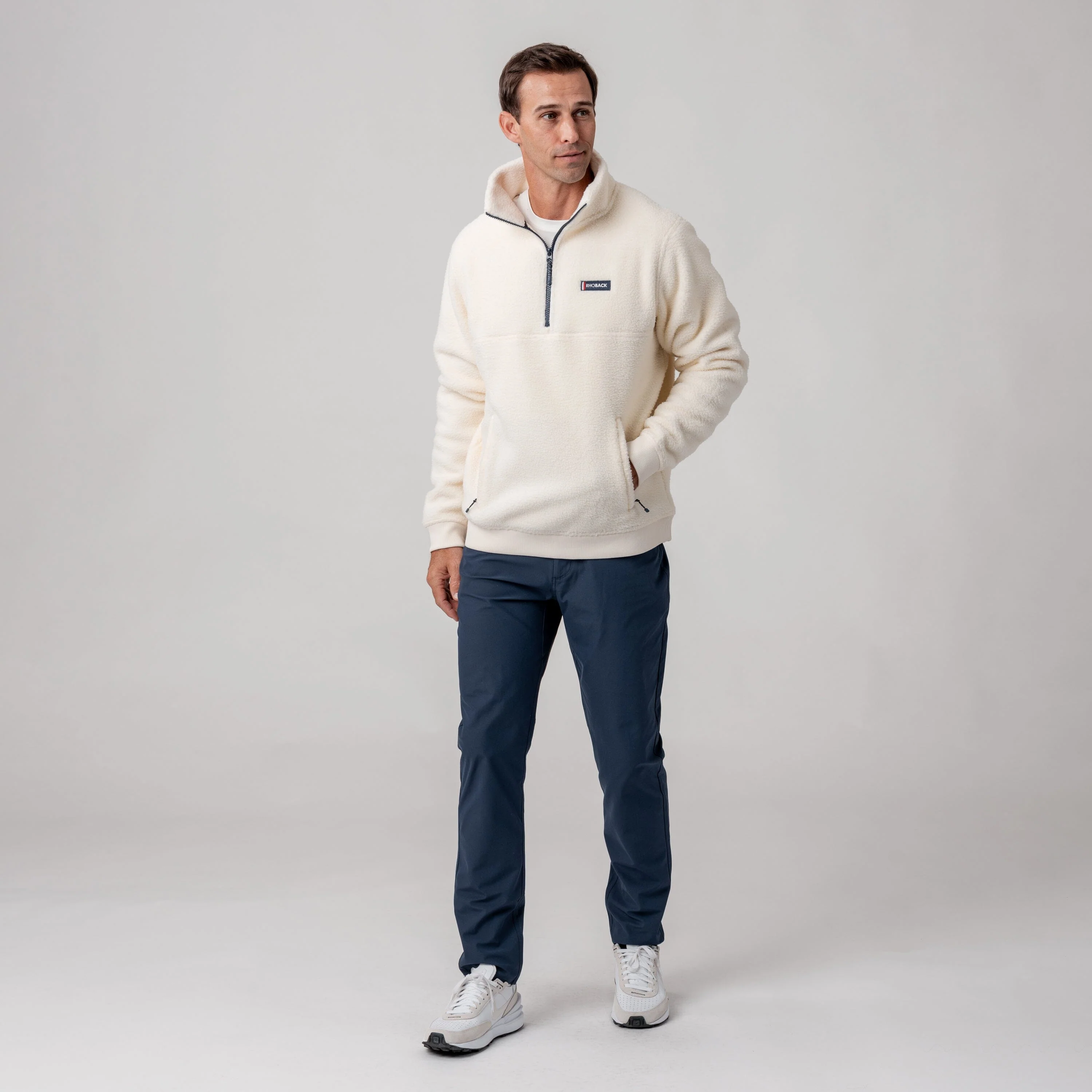 Summit Fleece Pullover | Solid - Ivory - Image 7