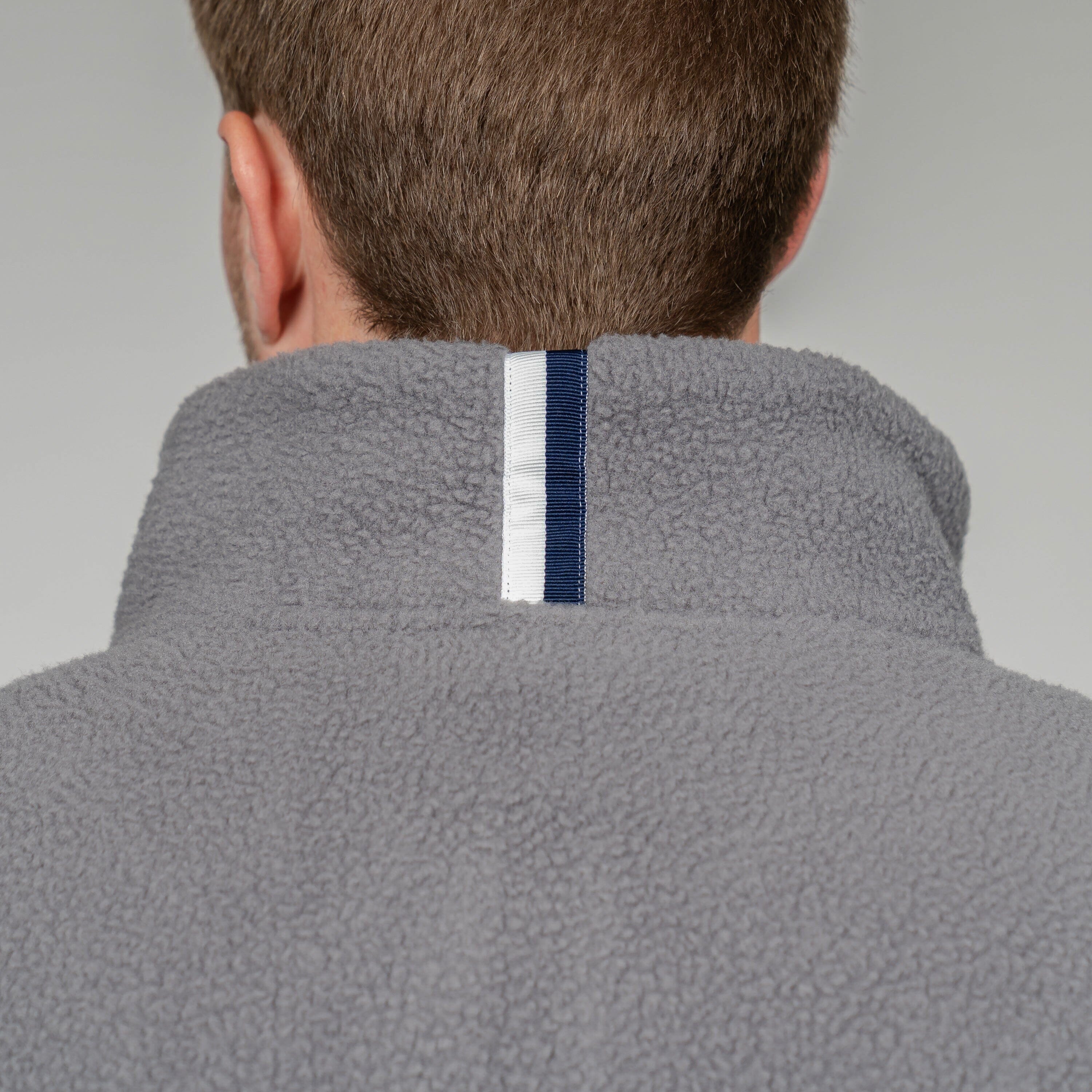 Summit Fleece Pullover | Solid - Boulder Grey - Image 3