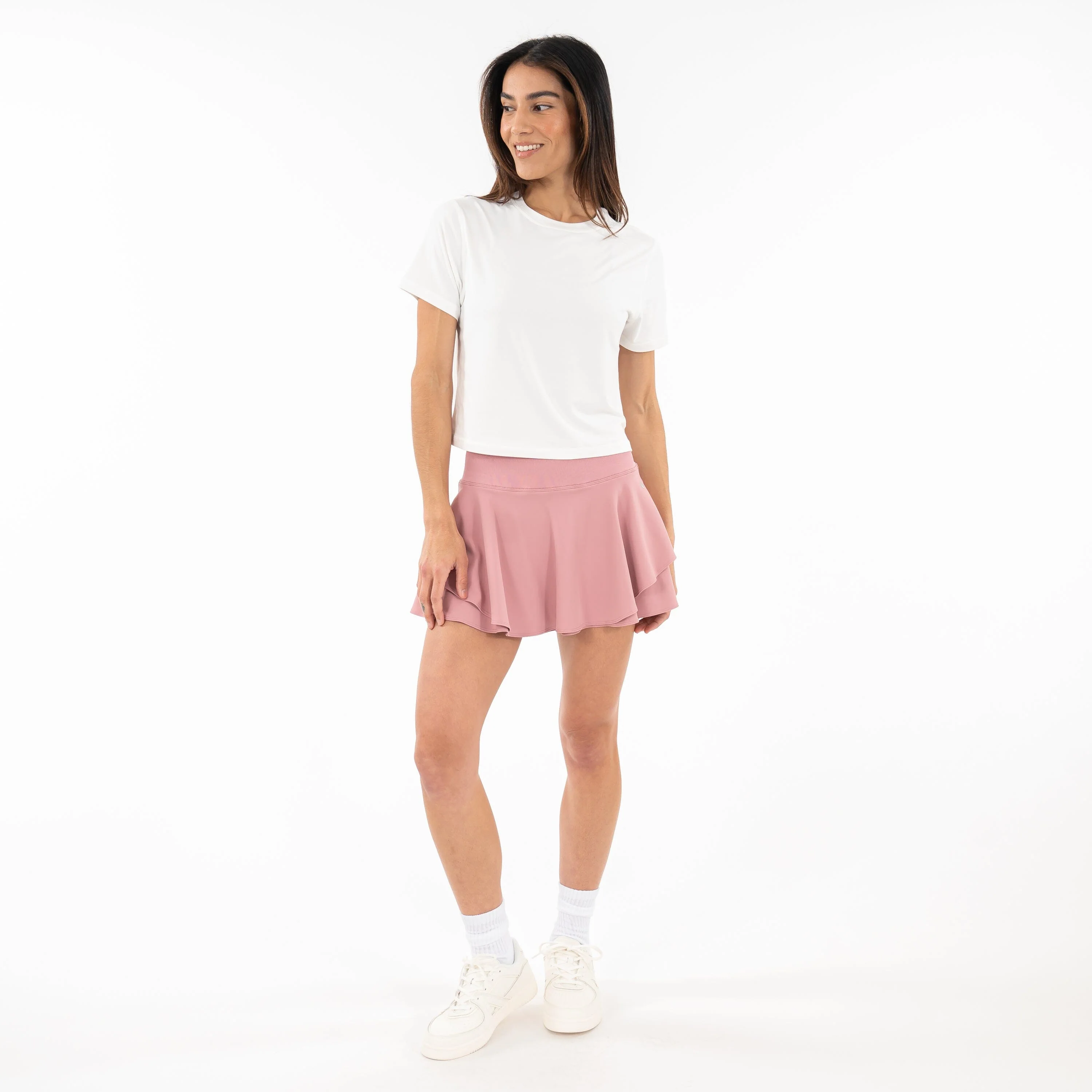 Sydney Tennis Skort | Solid - Dusk Pink - Image 3