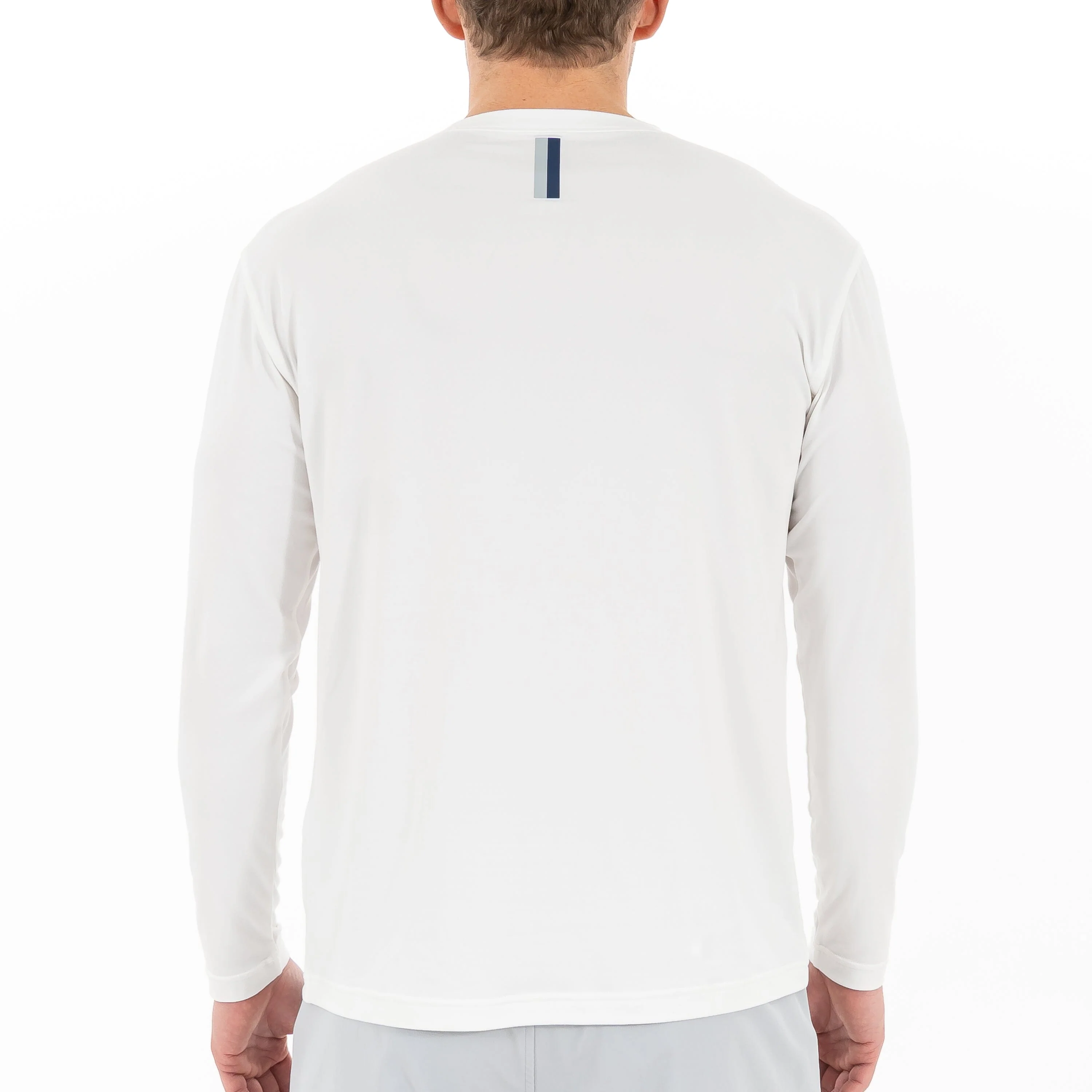 Tailwind Performance Long Sleeve Tee | Solid - White - Image 3