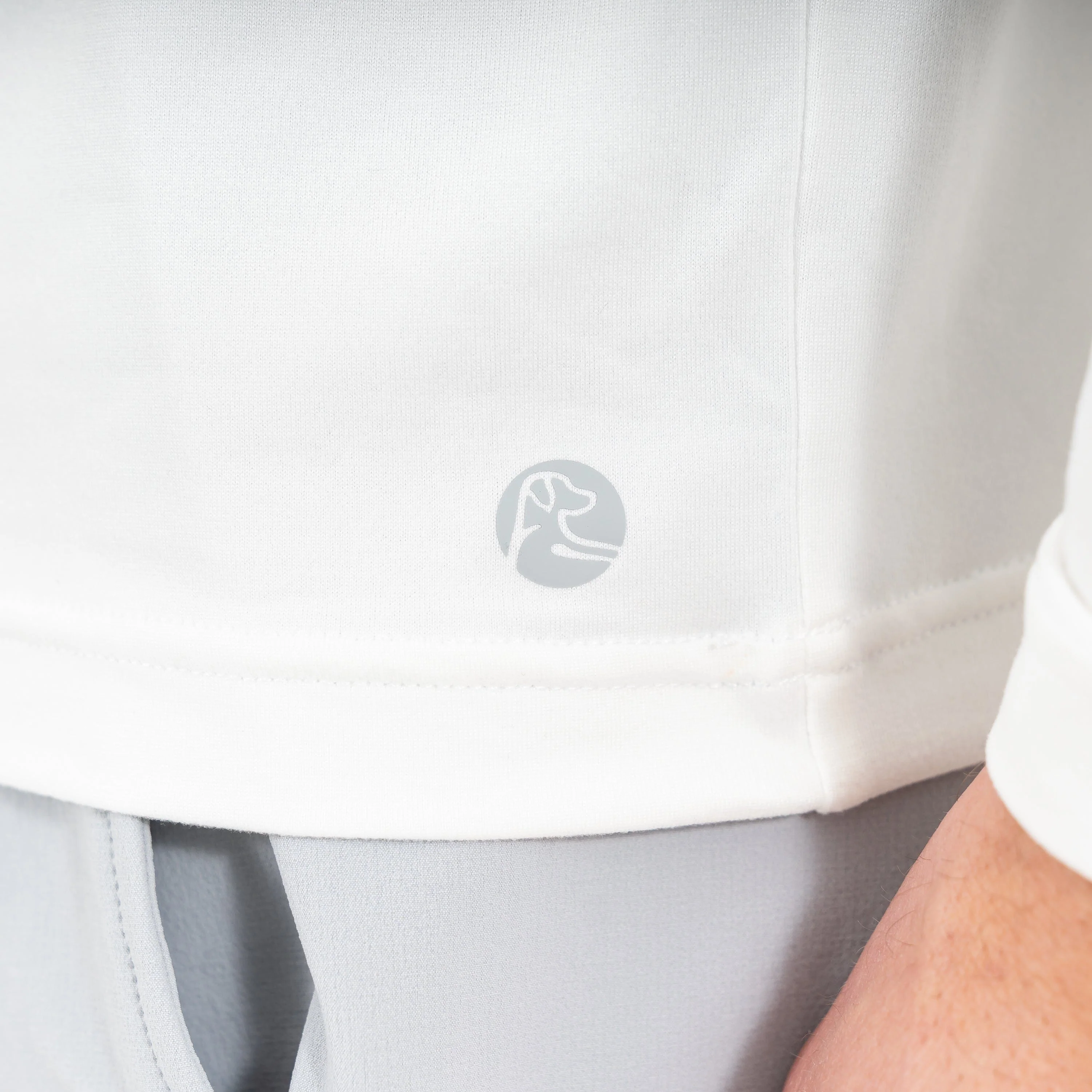 Tailwind Performance Long Sleeve Tee | Solid - White - Image 4