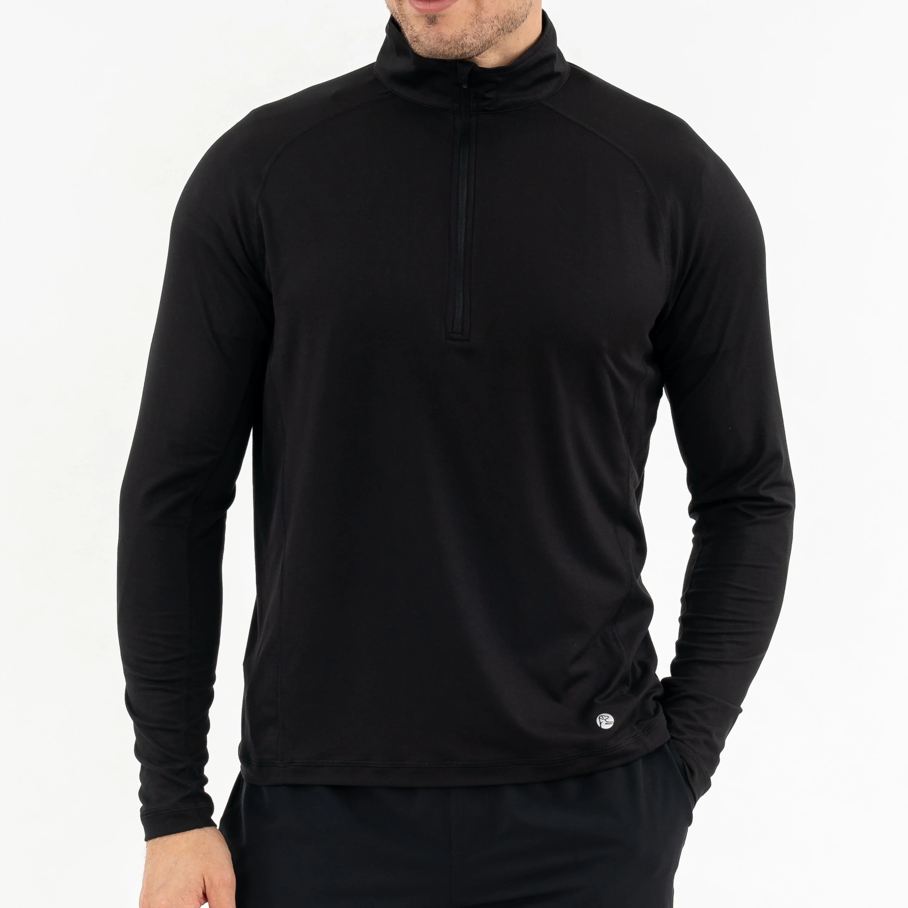 Tailwind Performance Q-Zip | Solid - Midnight Black - Image 4