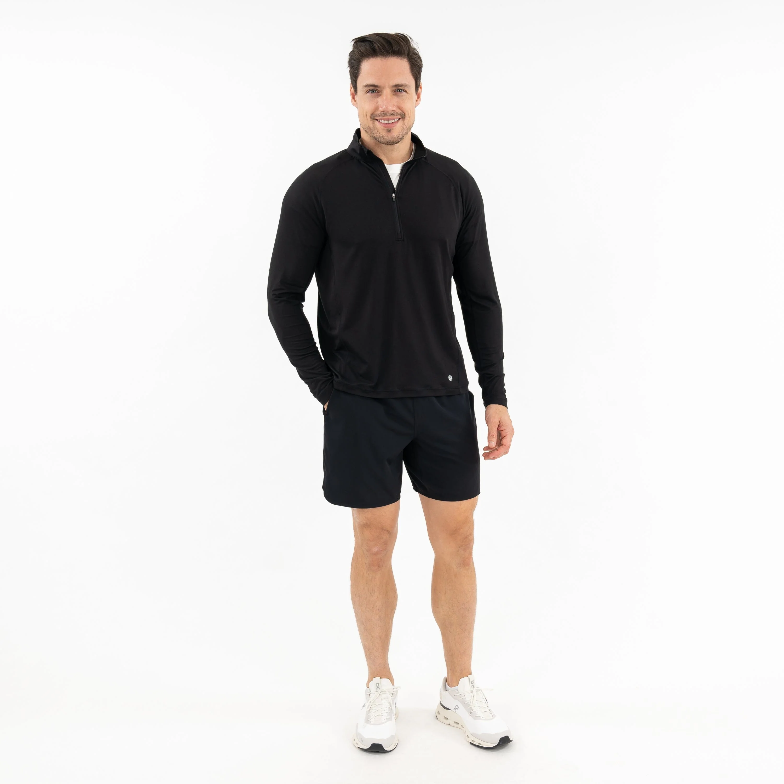 Tailwind Performance Q-Zip | Solid - Midnight Black - Image 7