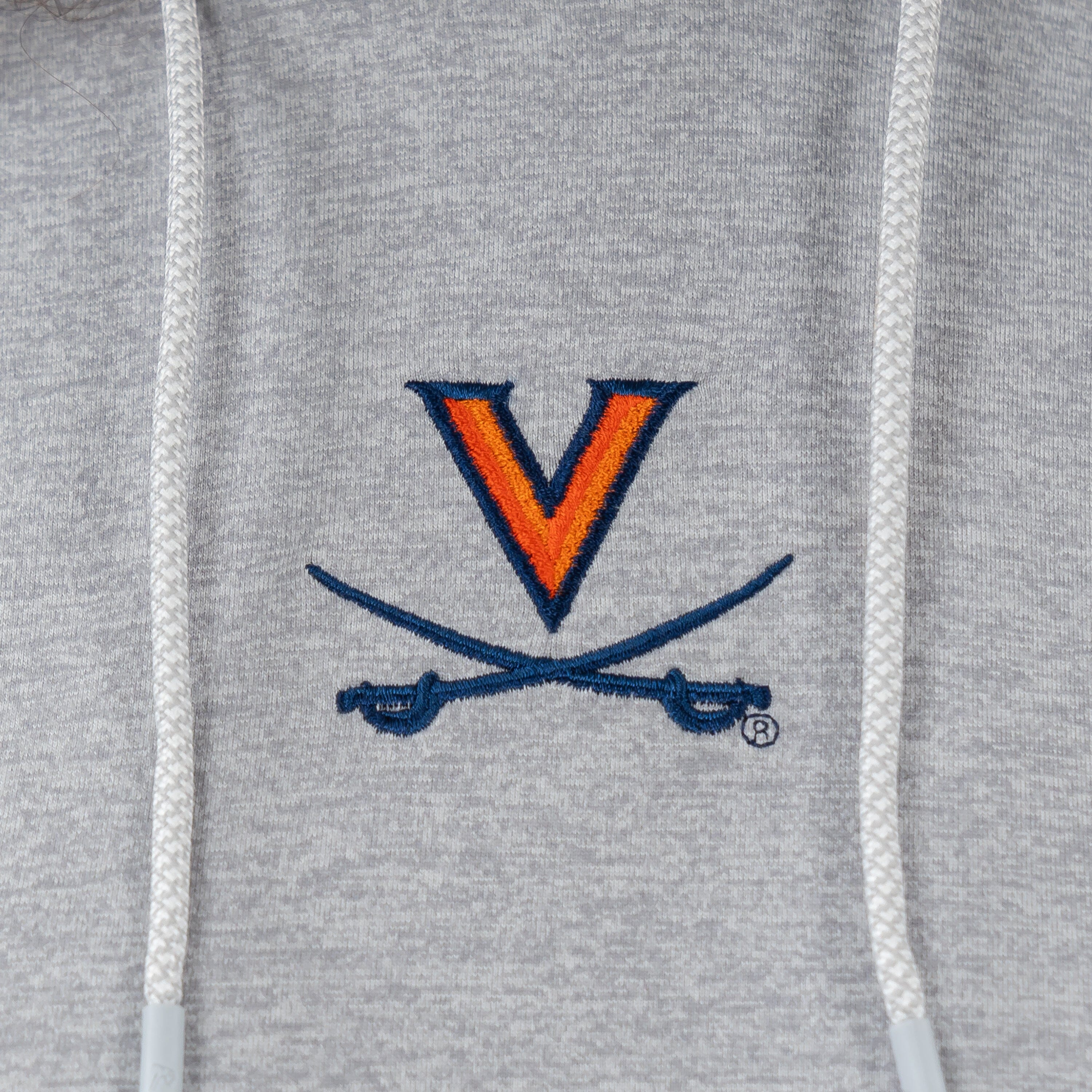 Tempo Collegiate Hoodie - UVA | Heather - Stainless Steel/White - UVA - 1 - Image 3