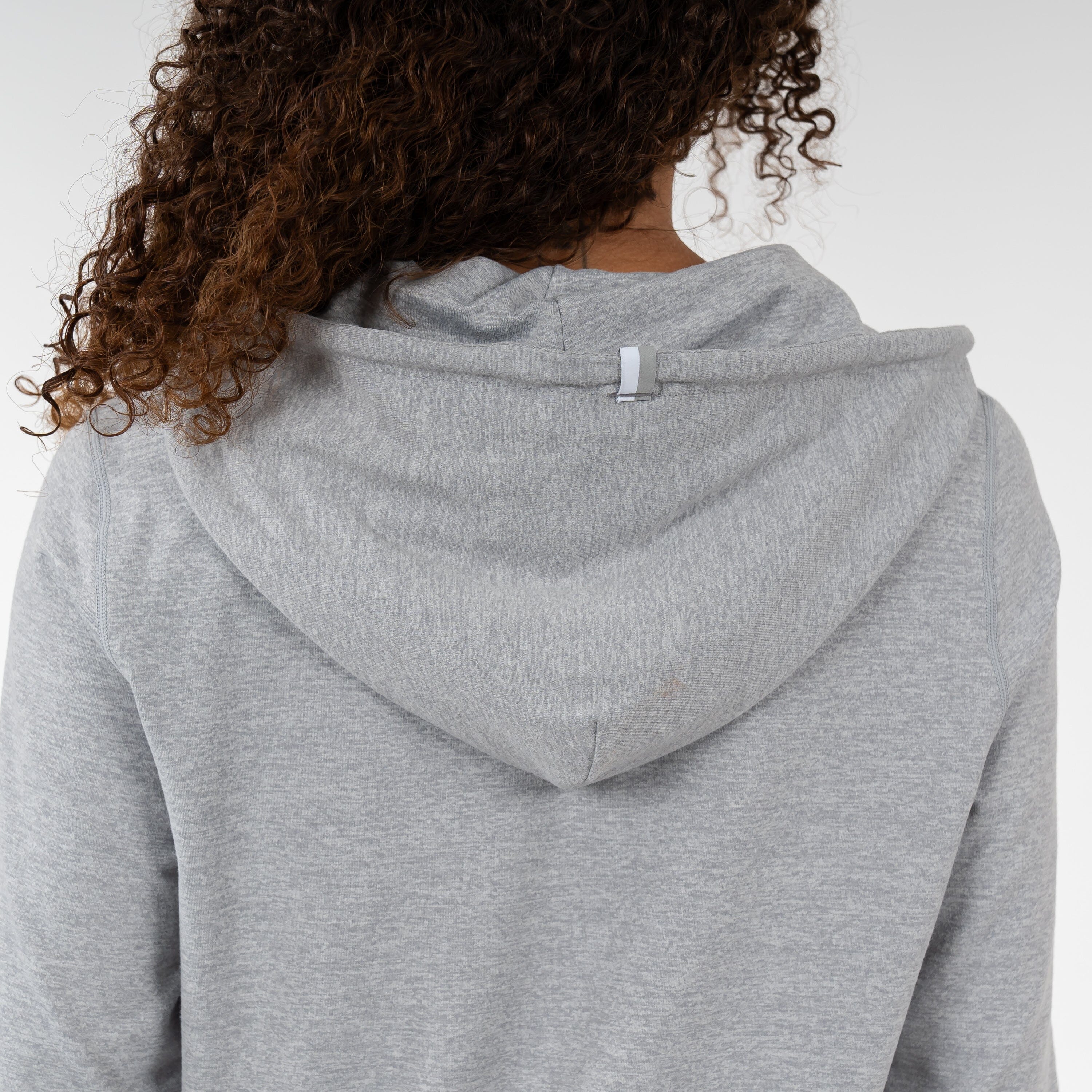 Tempo Collegiate Hoodie - Virginia Tech | Heather - Stainless Steel/White - VT - 1 - Image 4