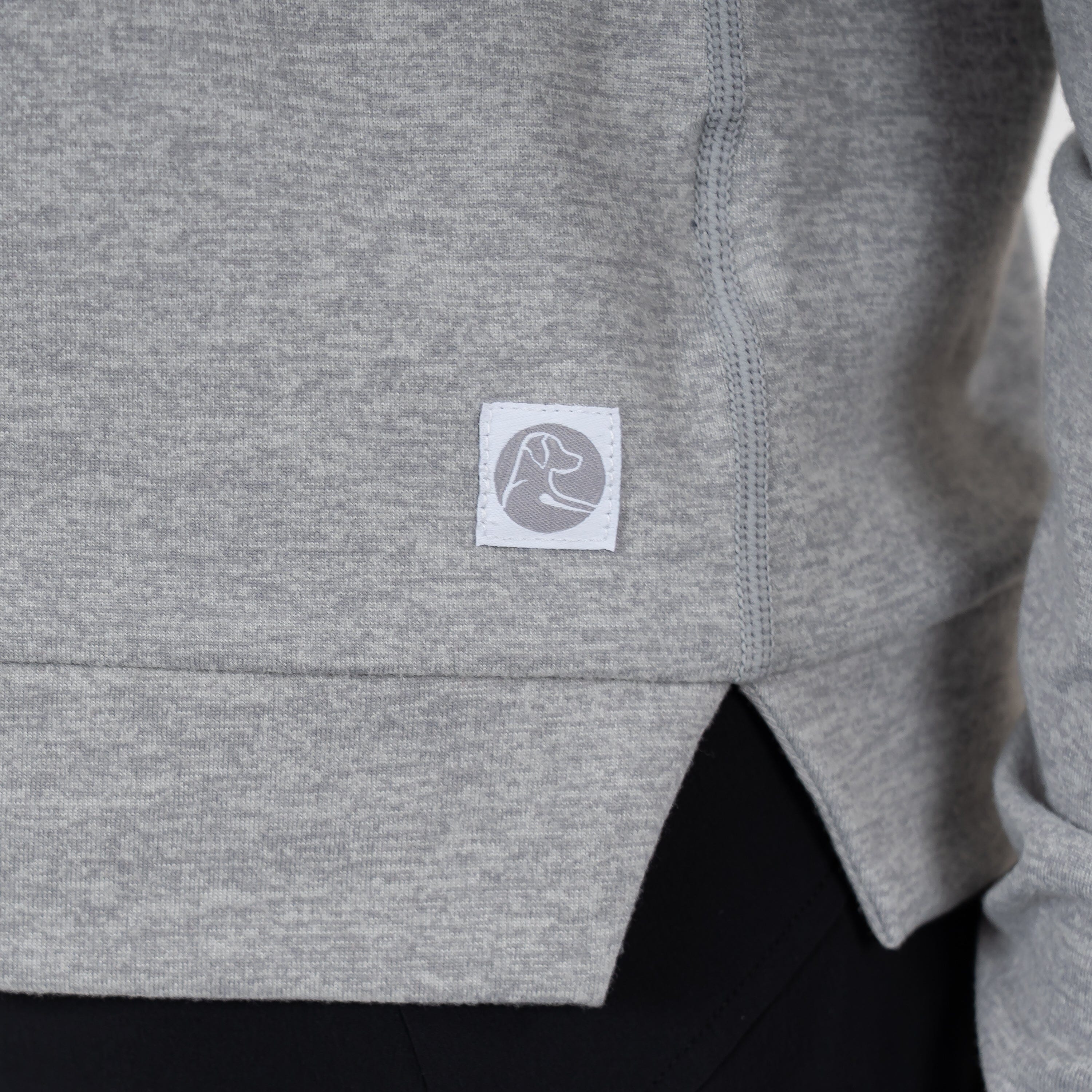 Tempo Collegiate Hoodie - Virginia Tech | Heather - Stainless Steel/White - VT - 1 - Image 5