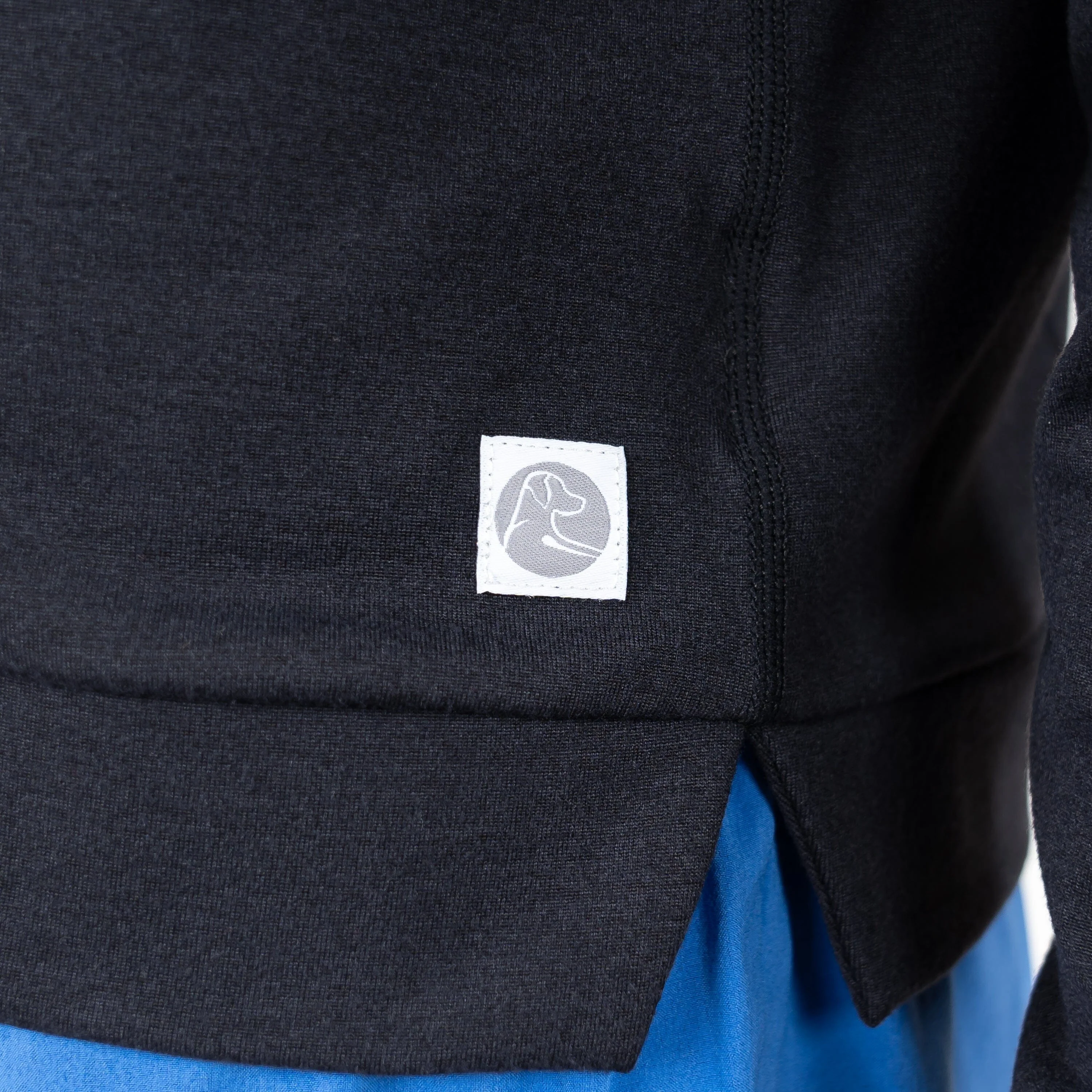 Tempo Performance Full-Zip Hoodie | Solid - Midnight Black - Image 6