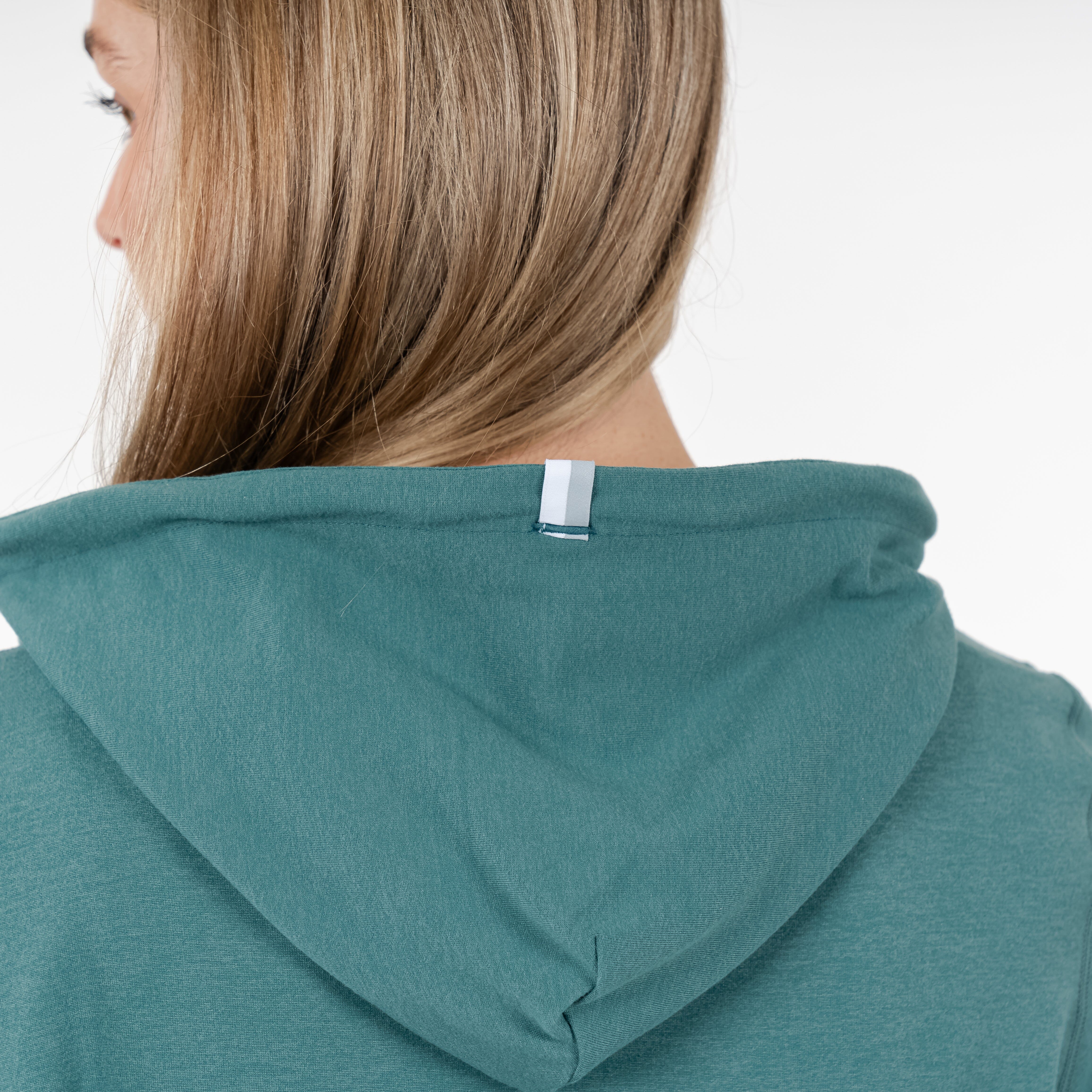 Tempo Performance Hoodie | Heather - Leaf Green/Bullfrog Green - Image 3