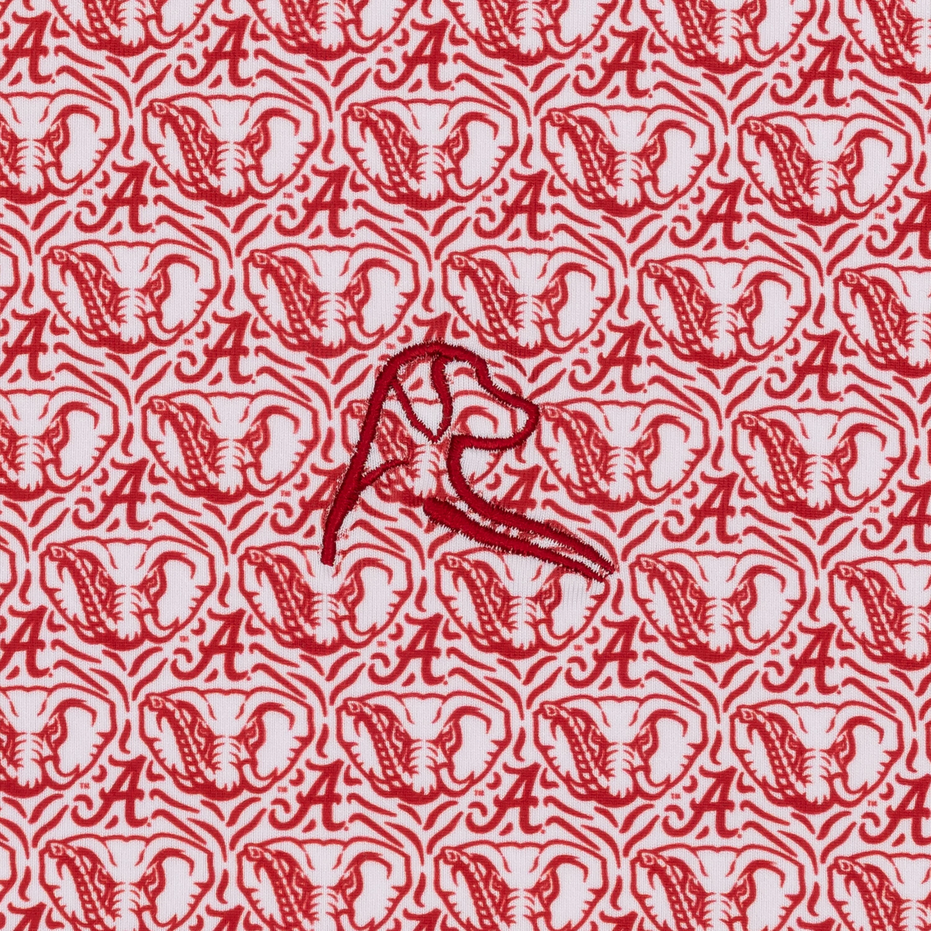 The Alabama Crimson Tide® | Collegiate Polo | The Alabama Crimson Tide® - White/Carmine Red - Image 3