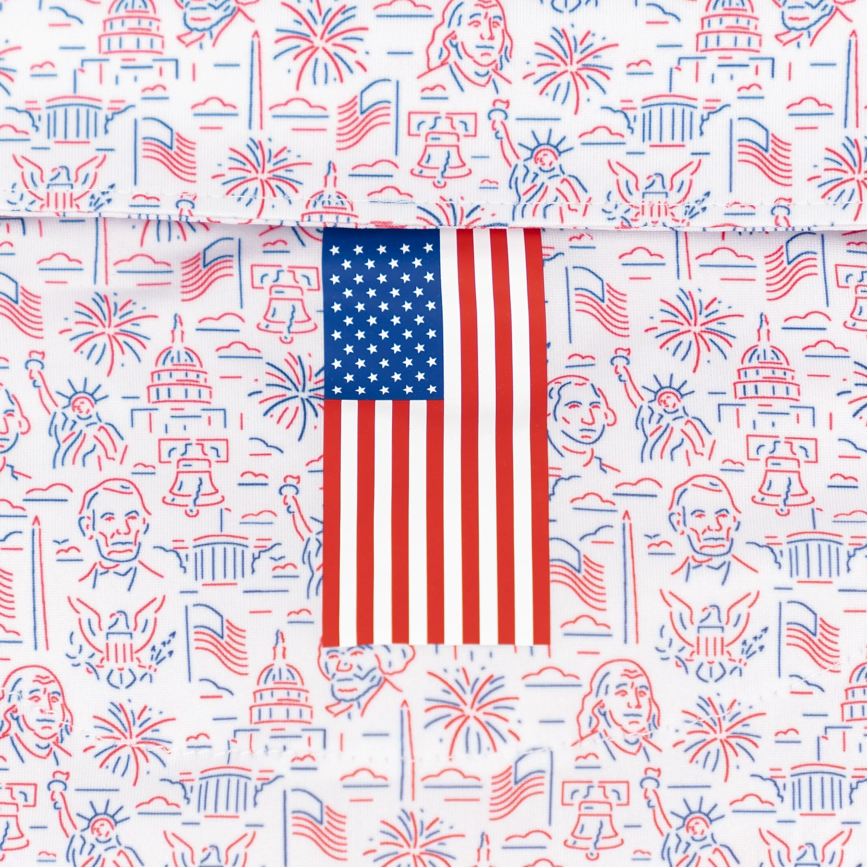 The American Icon | Performance Polo | The American Icon - White - USA - Image 4