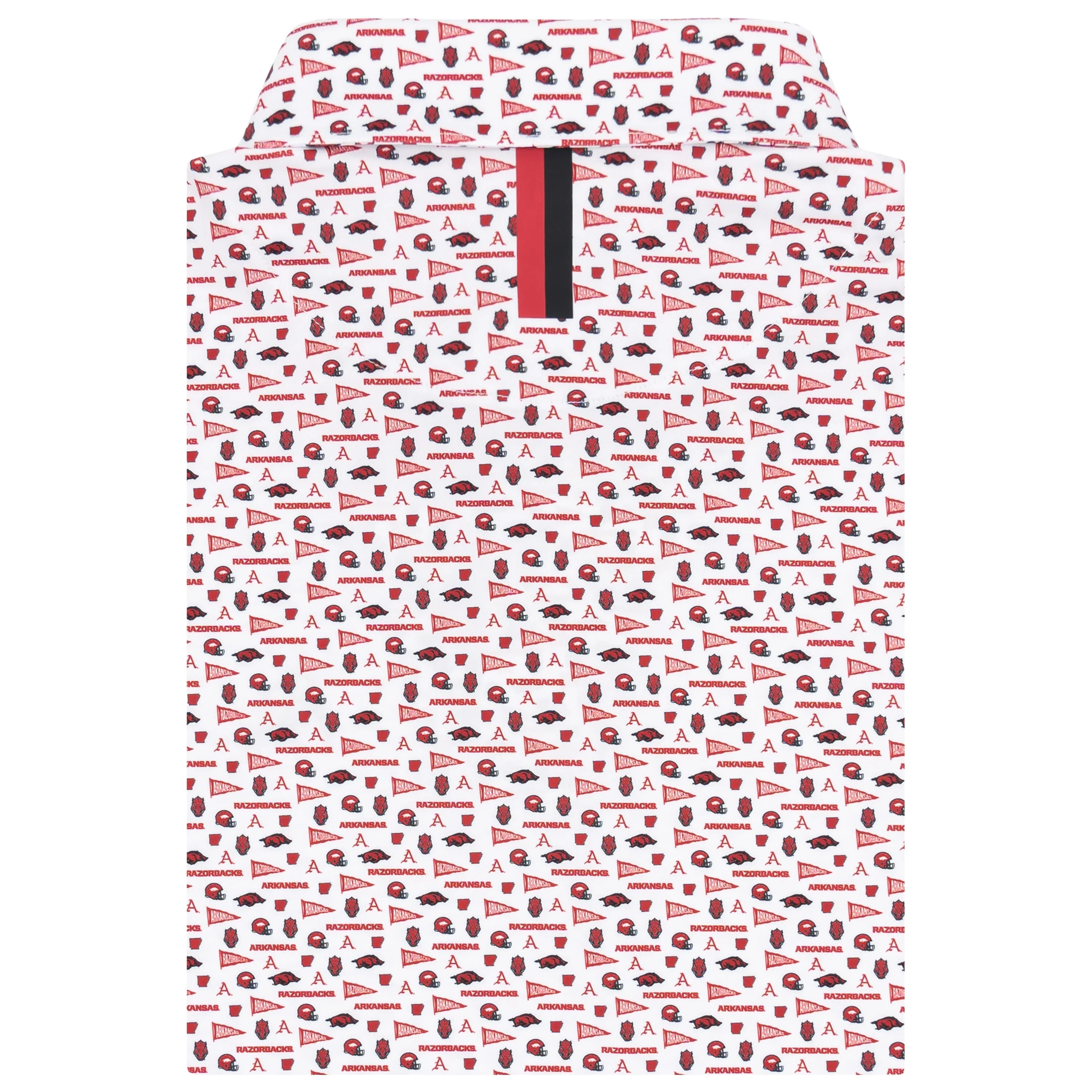 The Arkansas Gameday | Collegiate Polo | The Arkansas Gameday - White/Carmine Red - Image 2