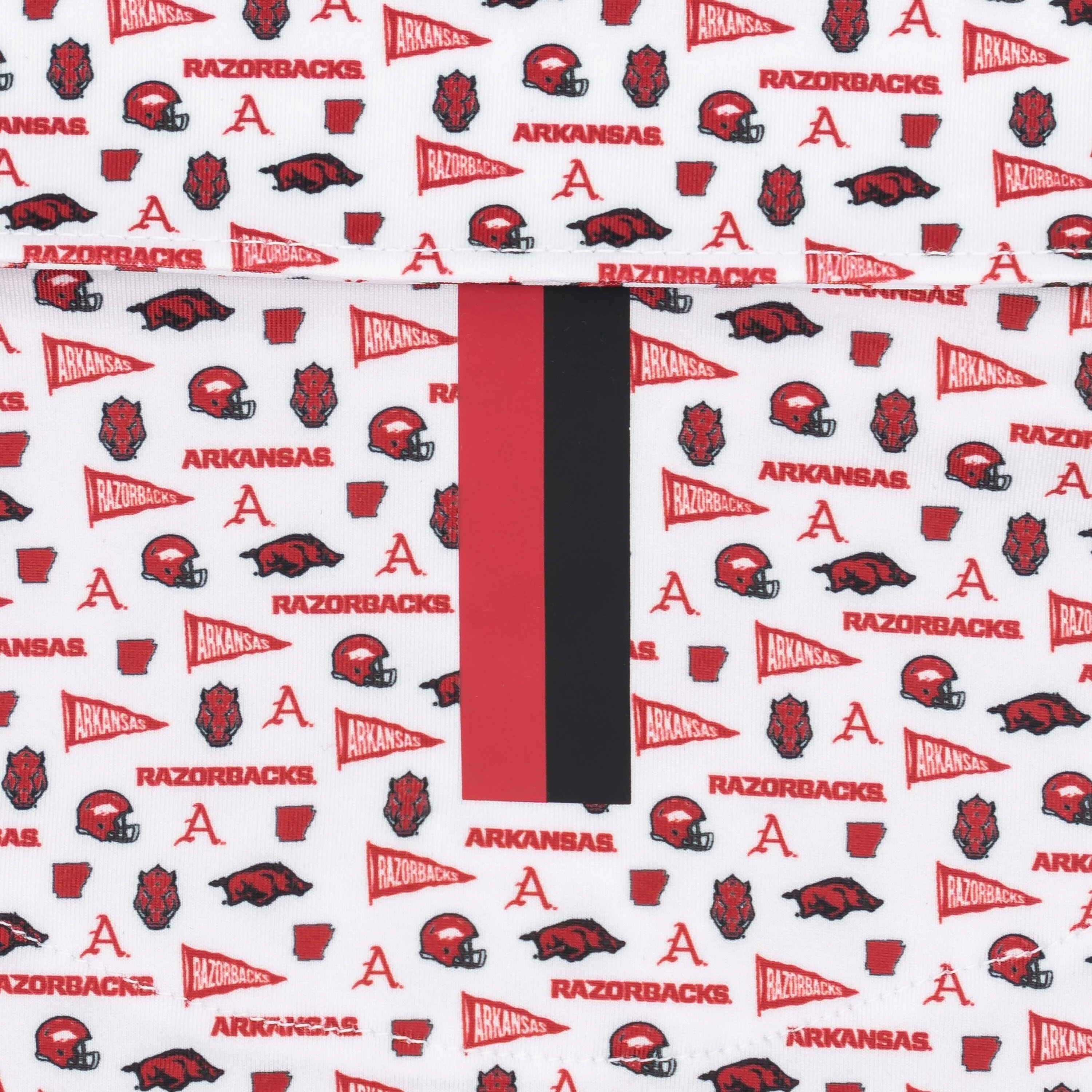 The Arkansas Gameday | Collegiate Polo | The Arkansas Gameday - White/Carmine Red - Image 4
