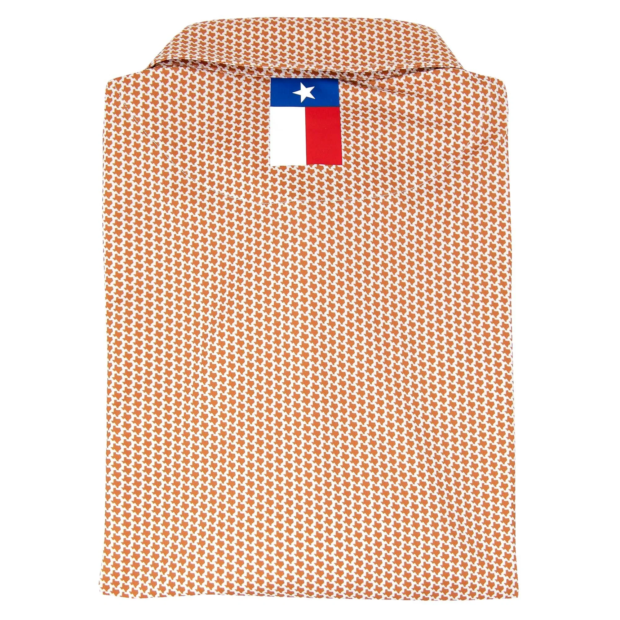 The Don't Mess | Performance Polo | The Don't Mess - Burnt Orange/White - Image 2