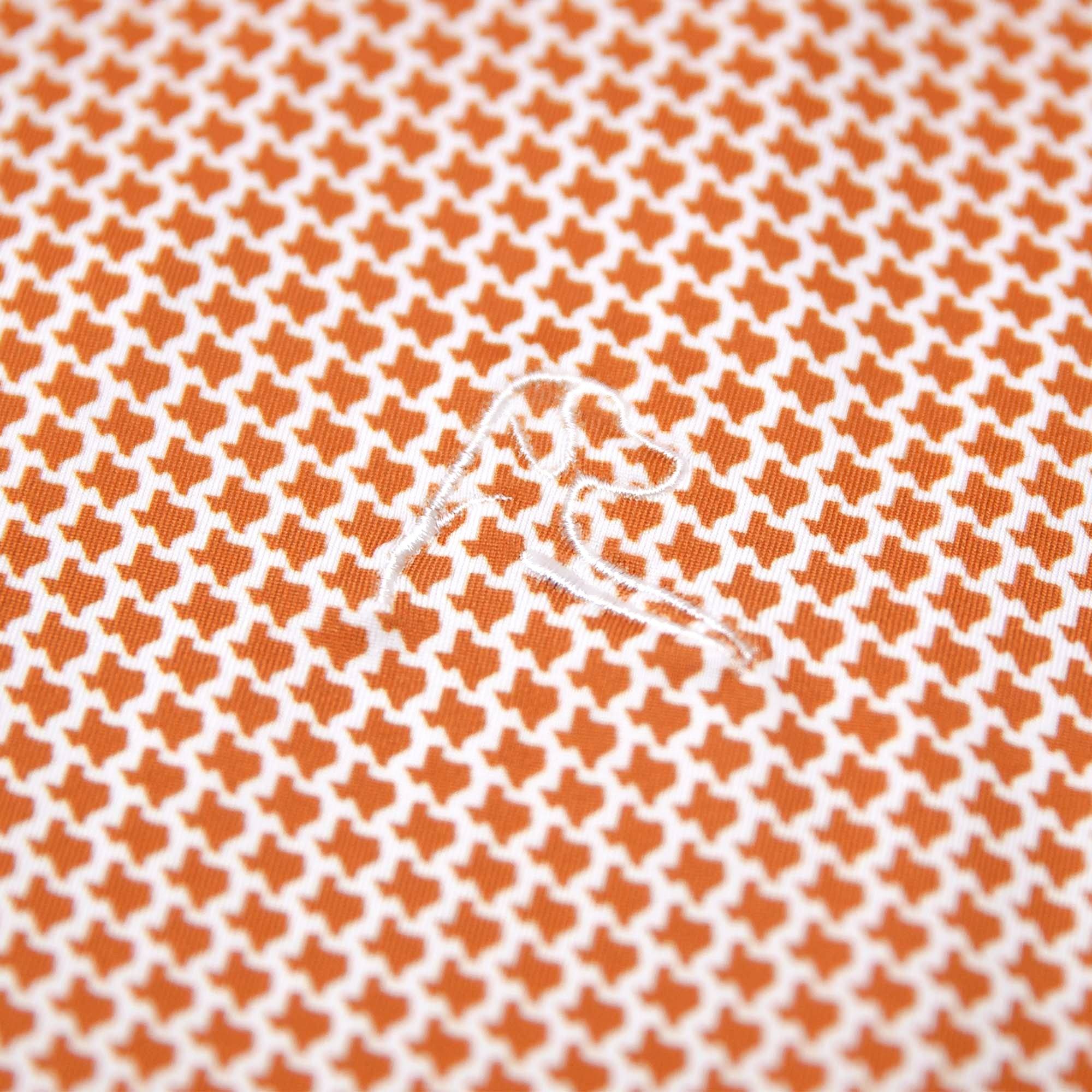 The Don't Mess | Performance Polo | The Don't Mess - Burnt Orange/White - Image 3