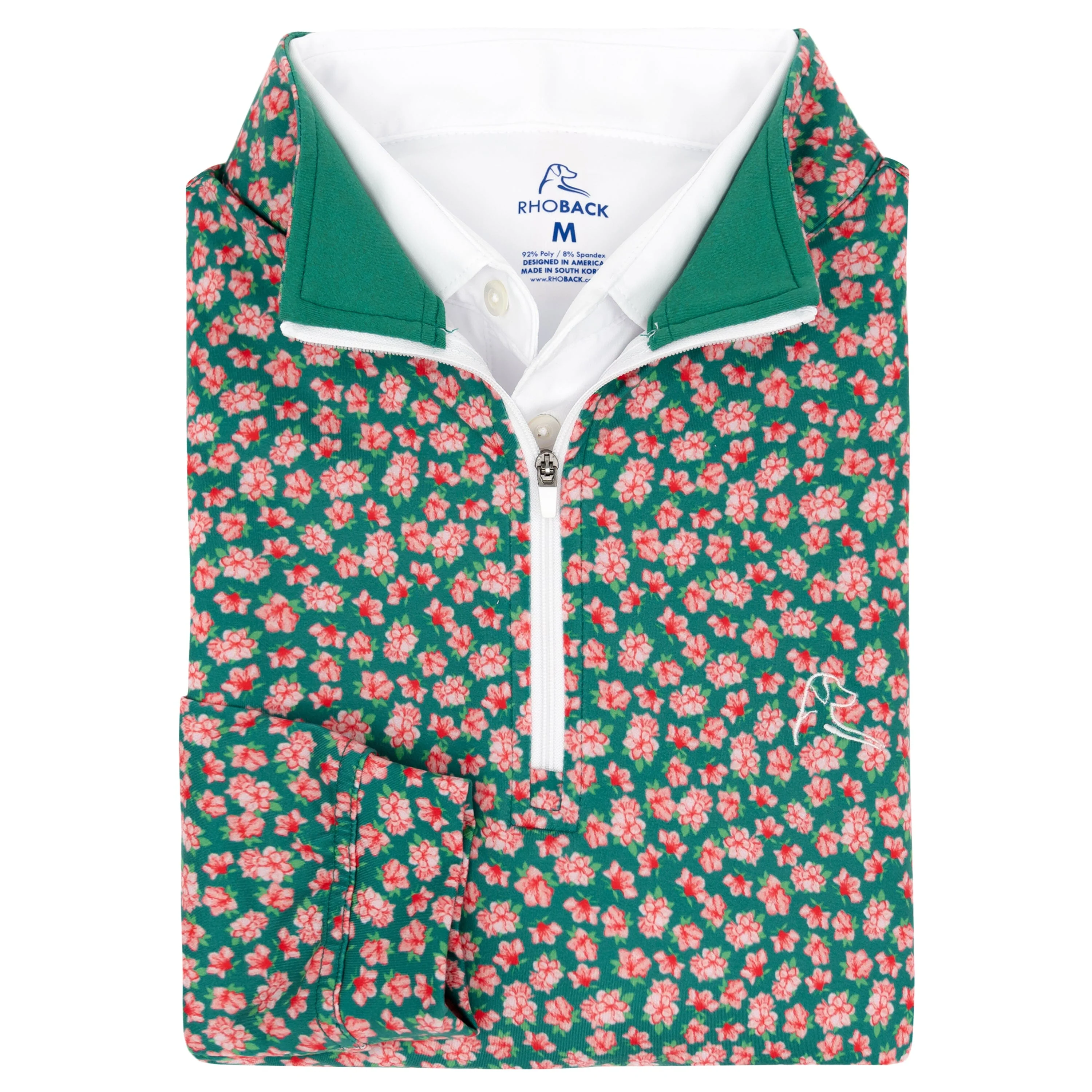 Azalea Performance Q-Zip | The Azalea - Spring Pink/Clover Green