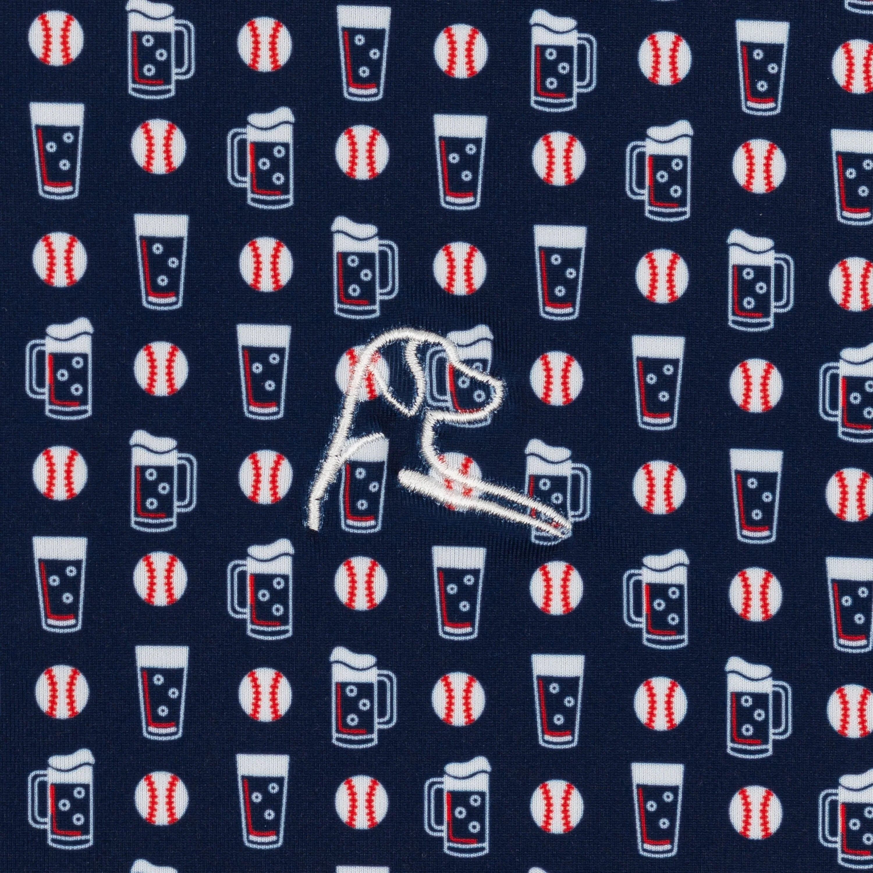 The Ballgame | Performance Polo | The Ballgame - Fleet Navy/Sorbet Red - USA - Image 3