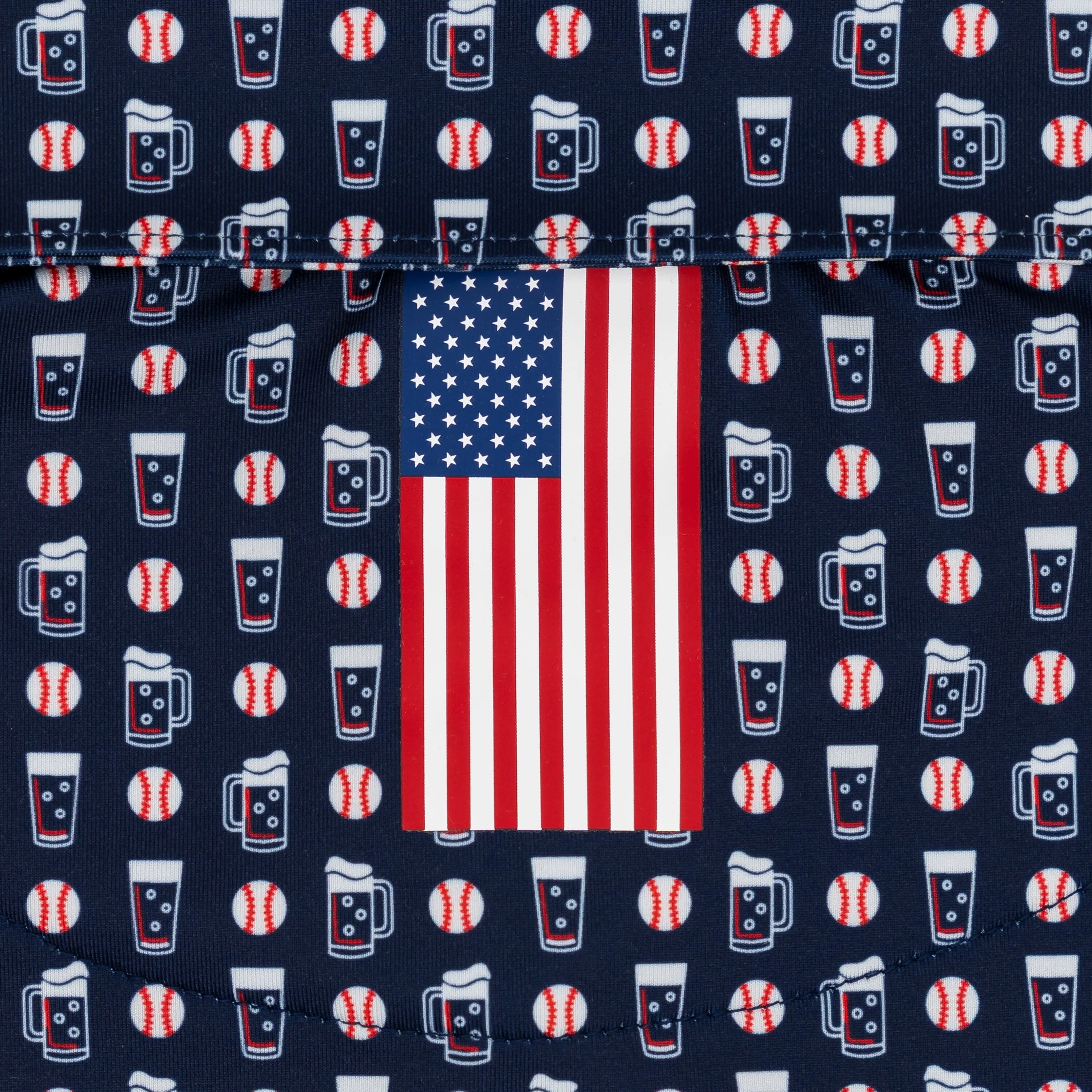 The Ballgame | Performance Polo | The Ballgame - Fleet Navy/Sorbet Red - USA - Image 4